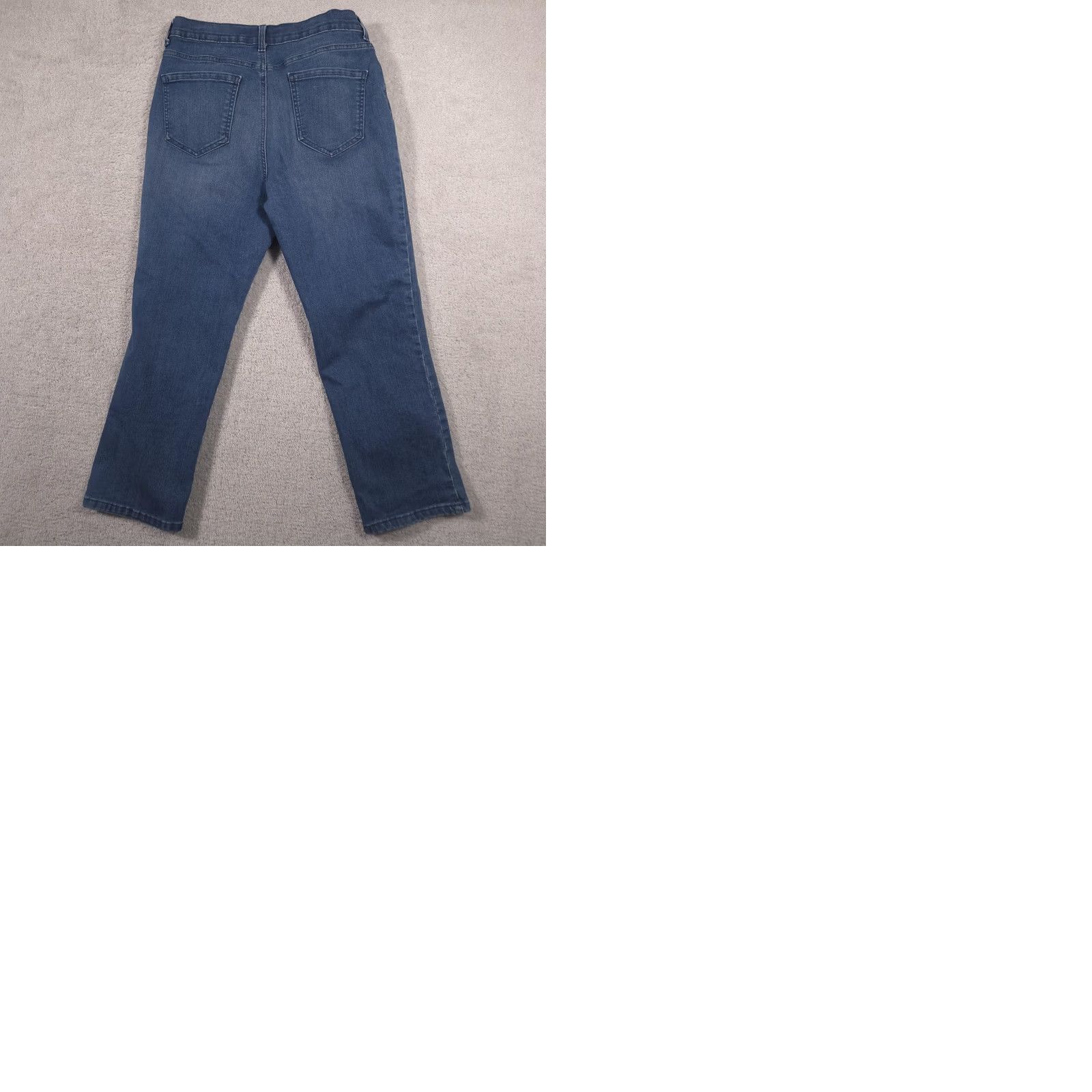 Gloria Vanderbilt Gloria Vanderbilt Amanda Jeans Womens 16P Short Blue High Rise Tapered Stretch Denim Cotton Blend Spandex 5-Pocket Zip Button Size 38" / US 16 / IT 52 - 9 Thumbnail