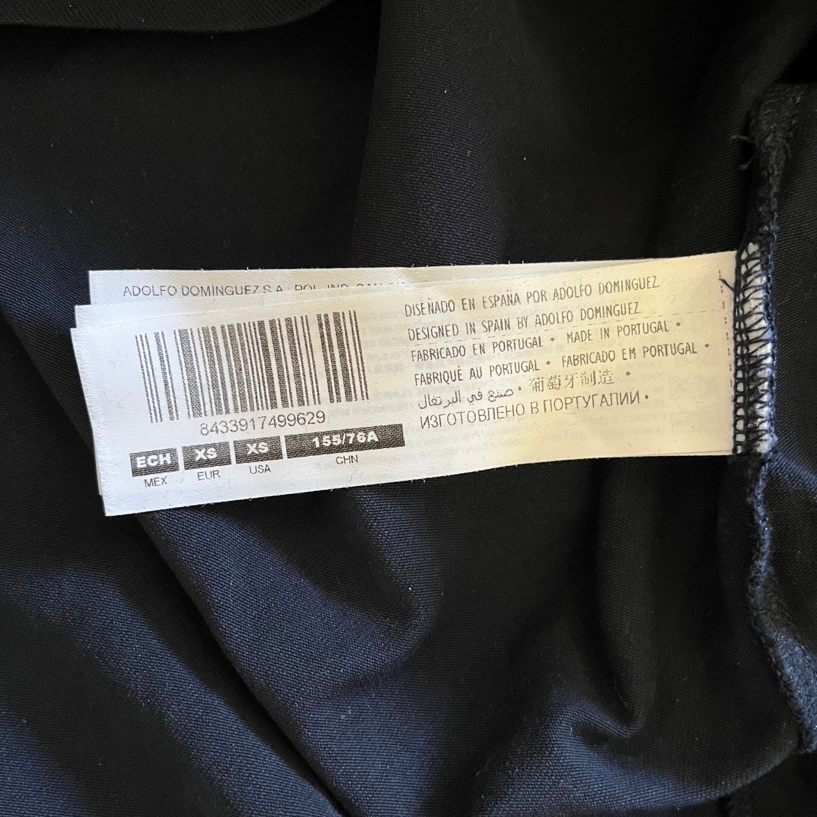 Adolfo Dominguez Adolfo Dominguez Navy Blue Scoop Neck 3/4-Sleeve Tee Top Size XS / US 0-2 / IT 36-38 - 5 Thumbnail
