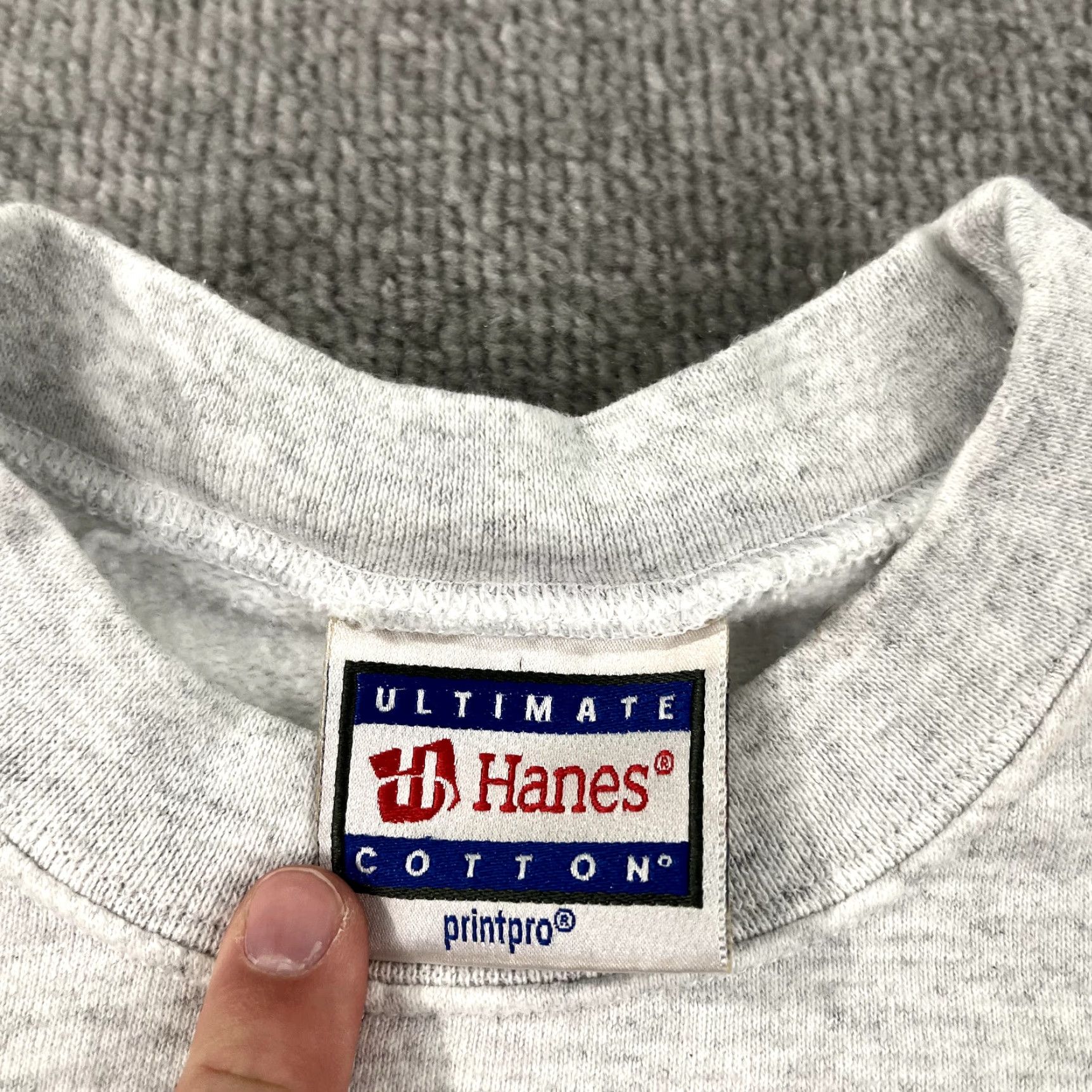 Hanes VINTAGE Parks & Recreation Sweatshirt Adult Medium Gray Pullover Crewneck Casual Fall Winter Men Size US M / EU 48-50 / 2 - 3 Thumbnail