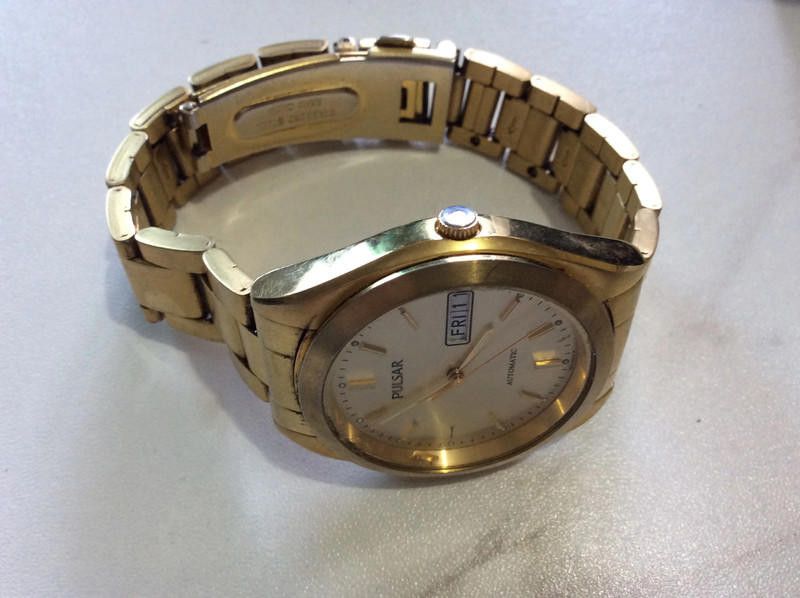 Pulsar Pulsar gold dial stainless steel bracelet watch Size ONE SIZE - 2 Thumbnail