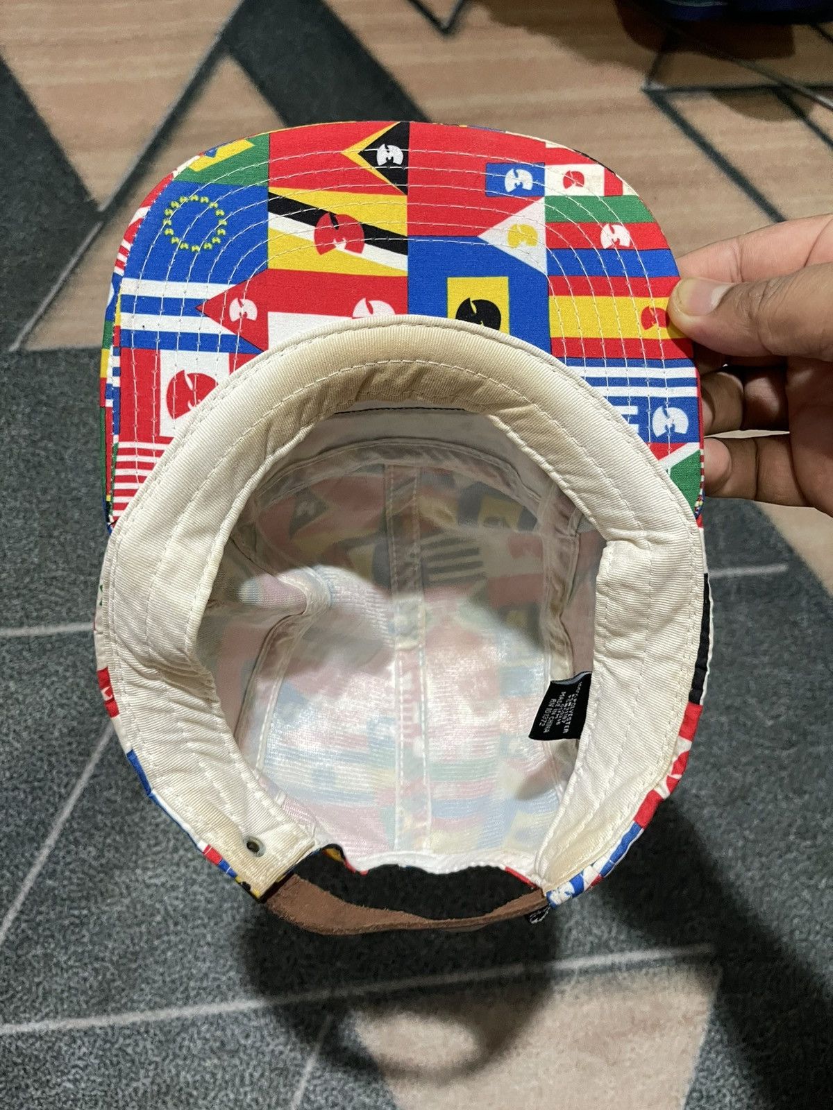 Wu-Tang Clan RARE Wu-Tang Hat 5 Panel International Flags Size ONE SIZE - 6 Thumbnail