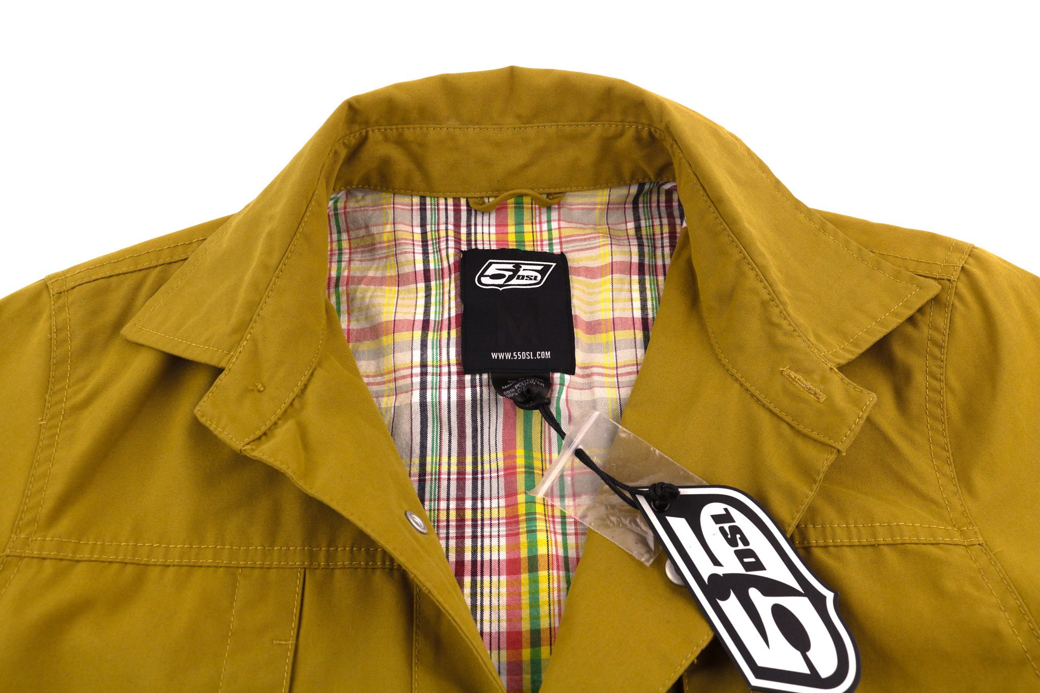 Diesel JERKLEY M 55DSL Snap Button Mustard Jacket 40229 Size US M / EU 48-50 / 2 - 5 Thumbnail