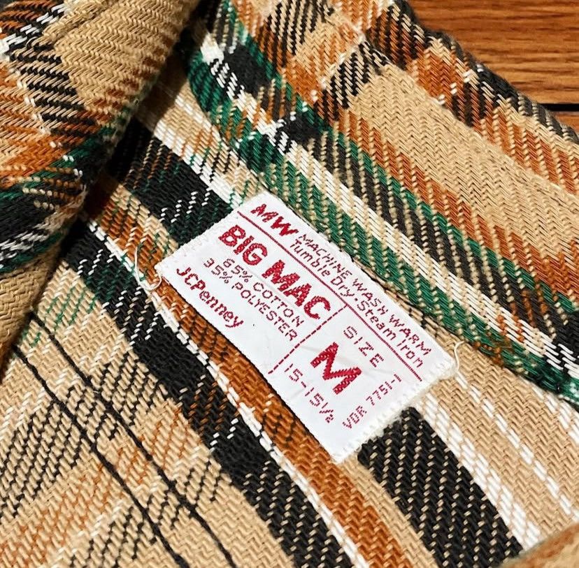Big Mac Vintage 1970/1980 Big Mac Jc Penney Plaid Shirt Size US M / EU 48-50 / 2 - 4 Thumbnail
