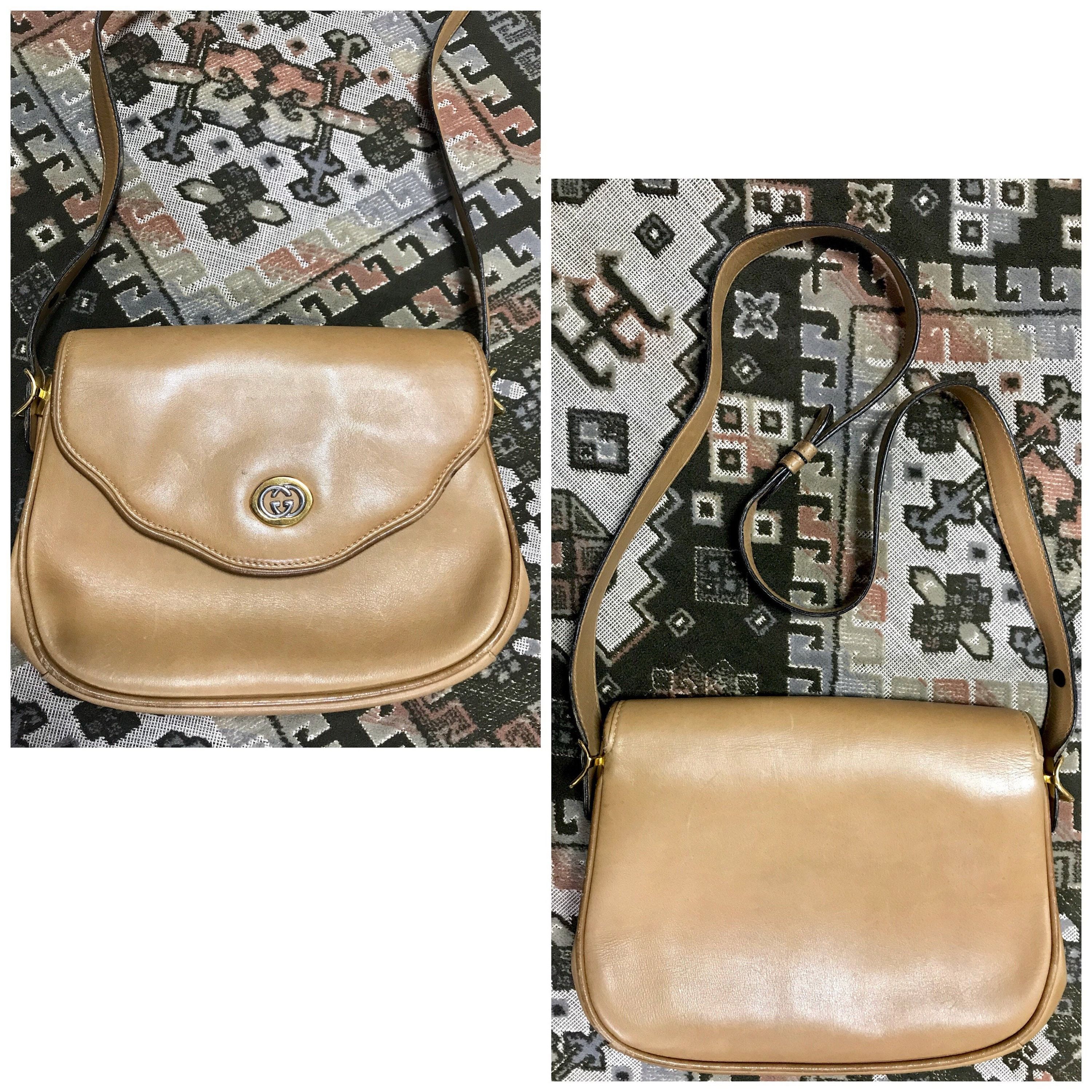Gucci Vintage Gucci nude brown shoulder bag with gg mark Size ONE SIZE - 8 Thumbnail