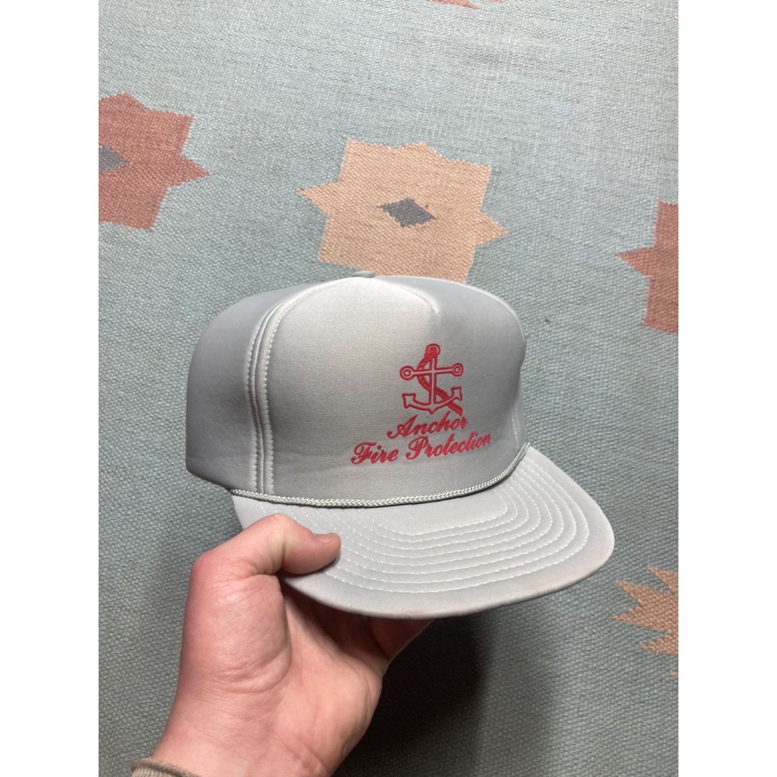 Vintage VINTAGE Nissin SnapBack Hat Cap Anchor Fire Protection Pennsylvania Gray Men Adjustable Hat Size ONE SIZE - 2 Thumbnail