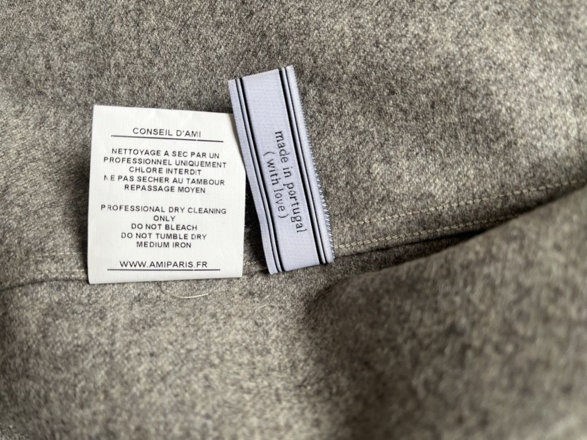 AMI Grey heavy wool shirt Size US M / EU 48-50 / 2 - 4 Thumbnail