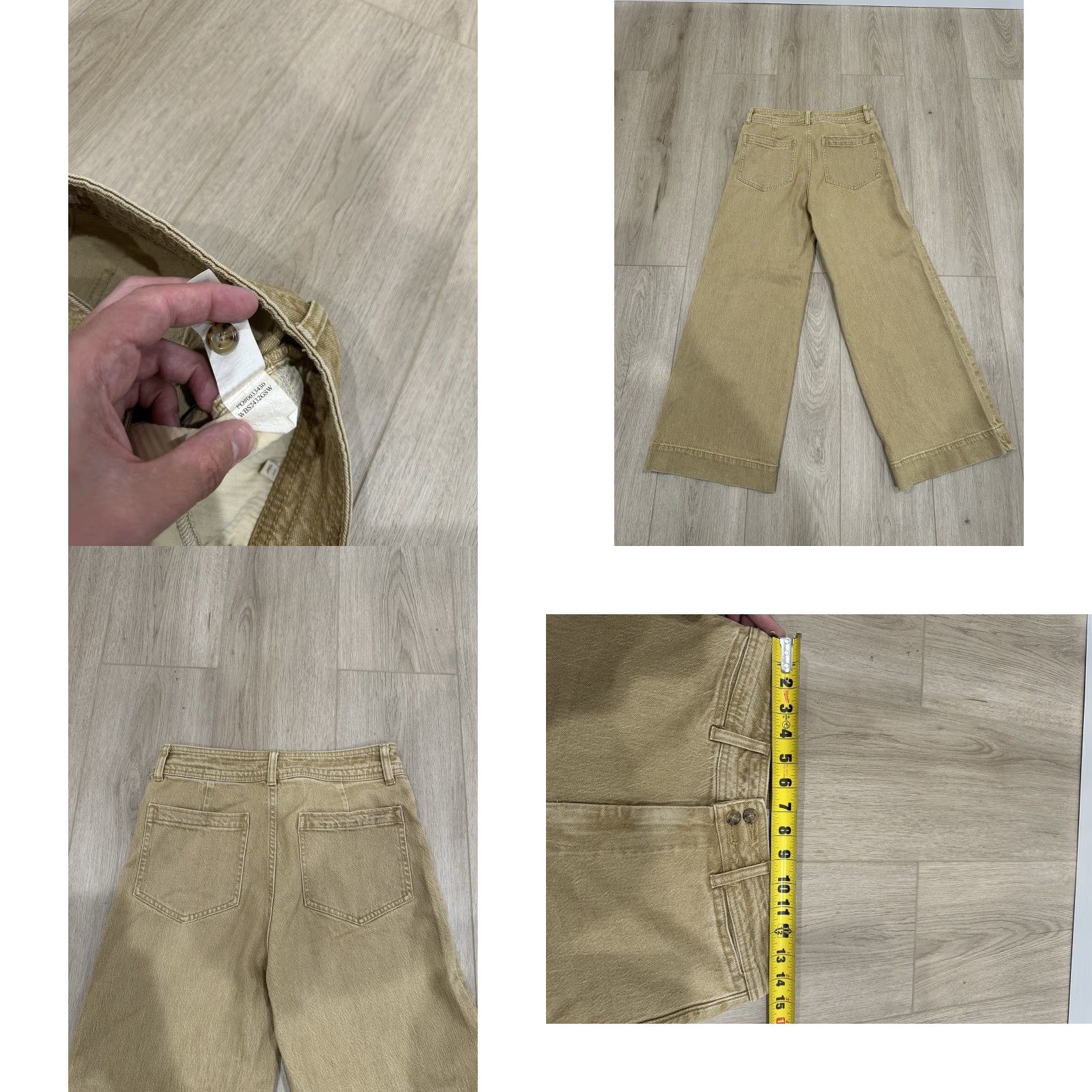 Faherty Faherty Women’s Pants in Gilded Sand Wash Wide Leg Stretch 27 Sand Womens Size 27" / US 4 / IT 40 - 8 Thumbnail