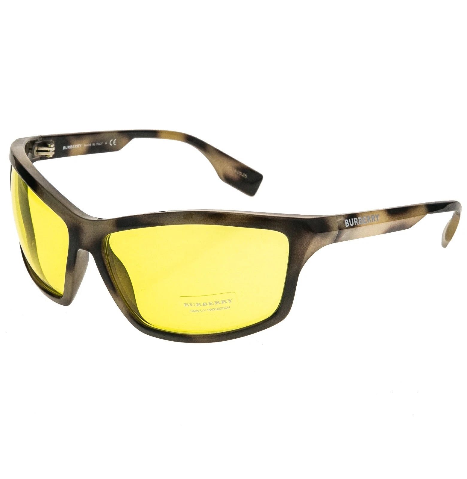 Burberry BURBERRY BE4297 4297 Wrap Mask Spotted Brown Yellow Size ONE SIZE - 7 Thumbnail