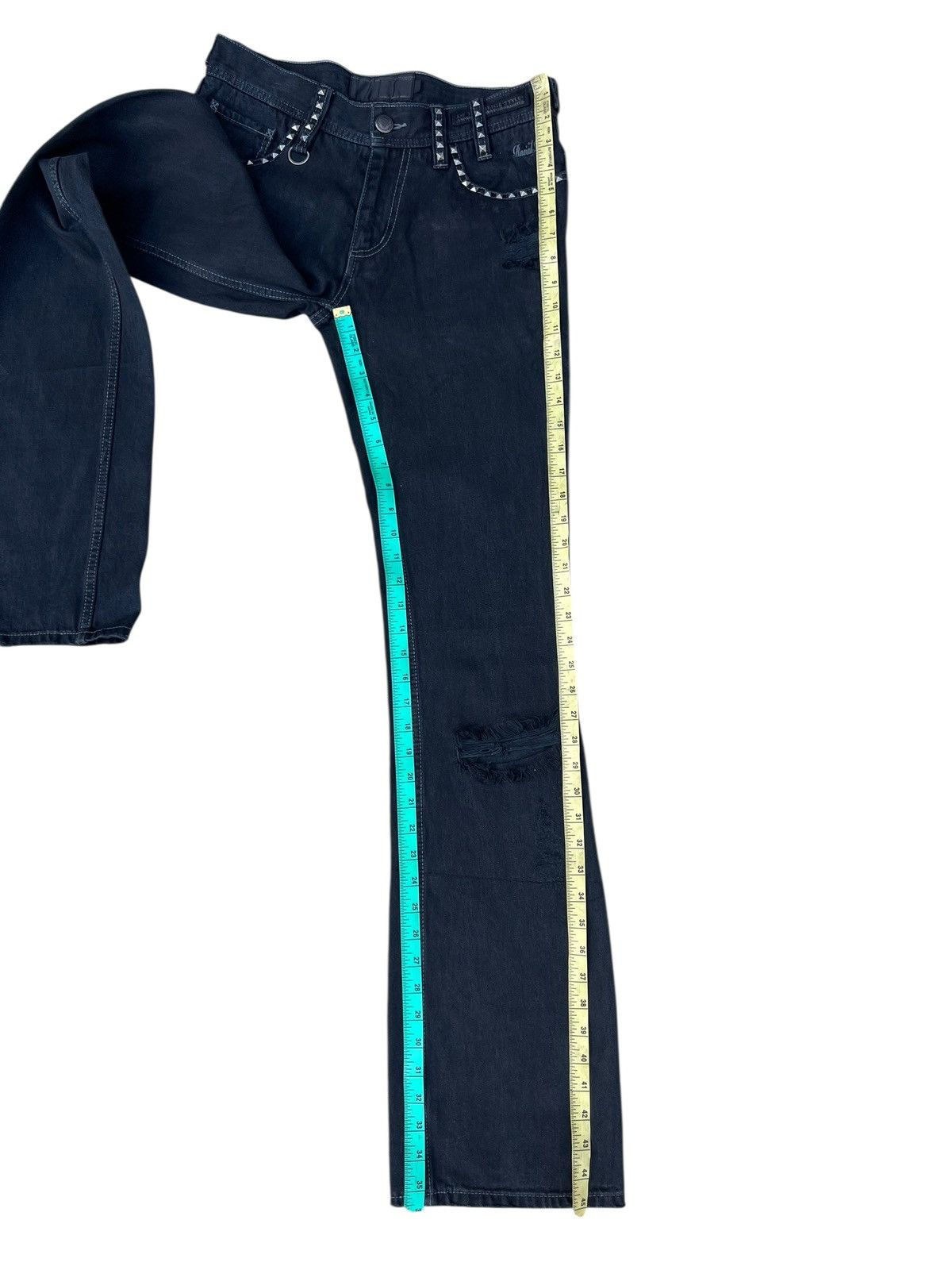 Shellac Of The Neige Style Japan Ripped Distress Denim Bootcut Jeans Size US 30 / EU 46 - 4 Thumbnail