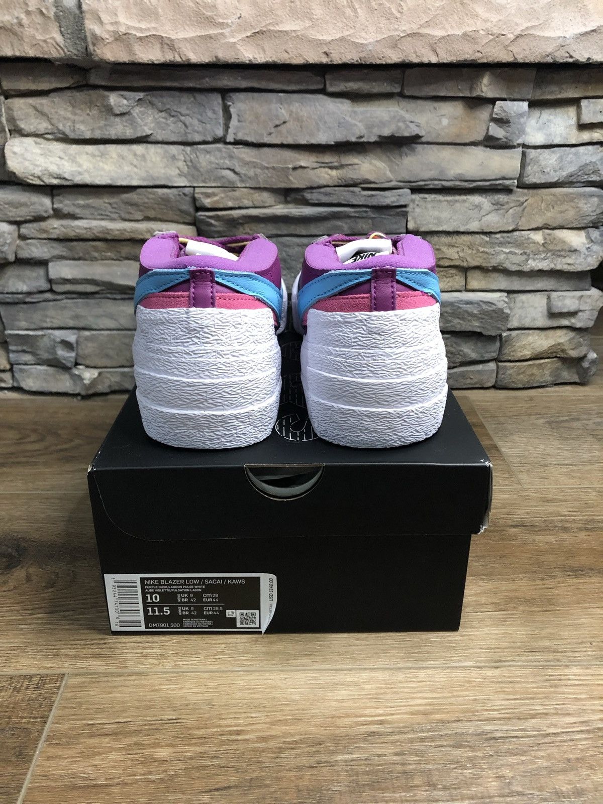 Kaws × Nike × Sacai Nike x Sacai x Kaws Blazer Low ‘Purple’ Size 10 Men’s Size US 10 / EU 43 - 4 Thumbnail