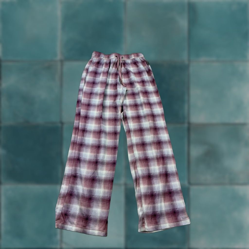 Eddie Bauer Eddie Bauer Pants Womens Small Purple Pink Plaid Sleepwear Lounge Pajama Bottoms Size 28" / US 6 / IT 42 - 1 Thumbnail