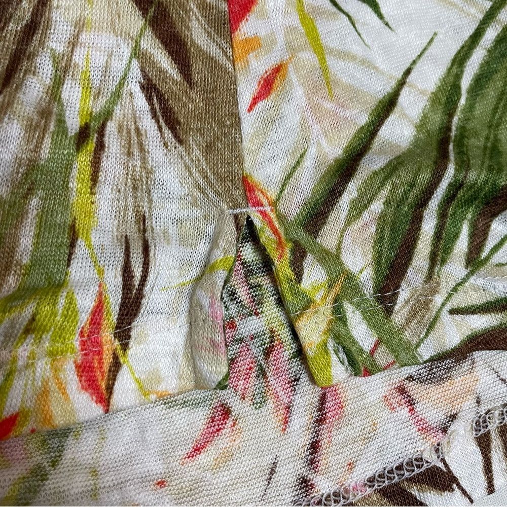 J. Jill J. Jill Love Linen Beige Floral Top Size XS Petite Size XS / US 0-2 / IT 36-38 - 8 Thumbnail