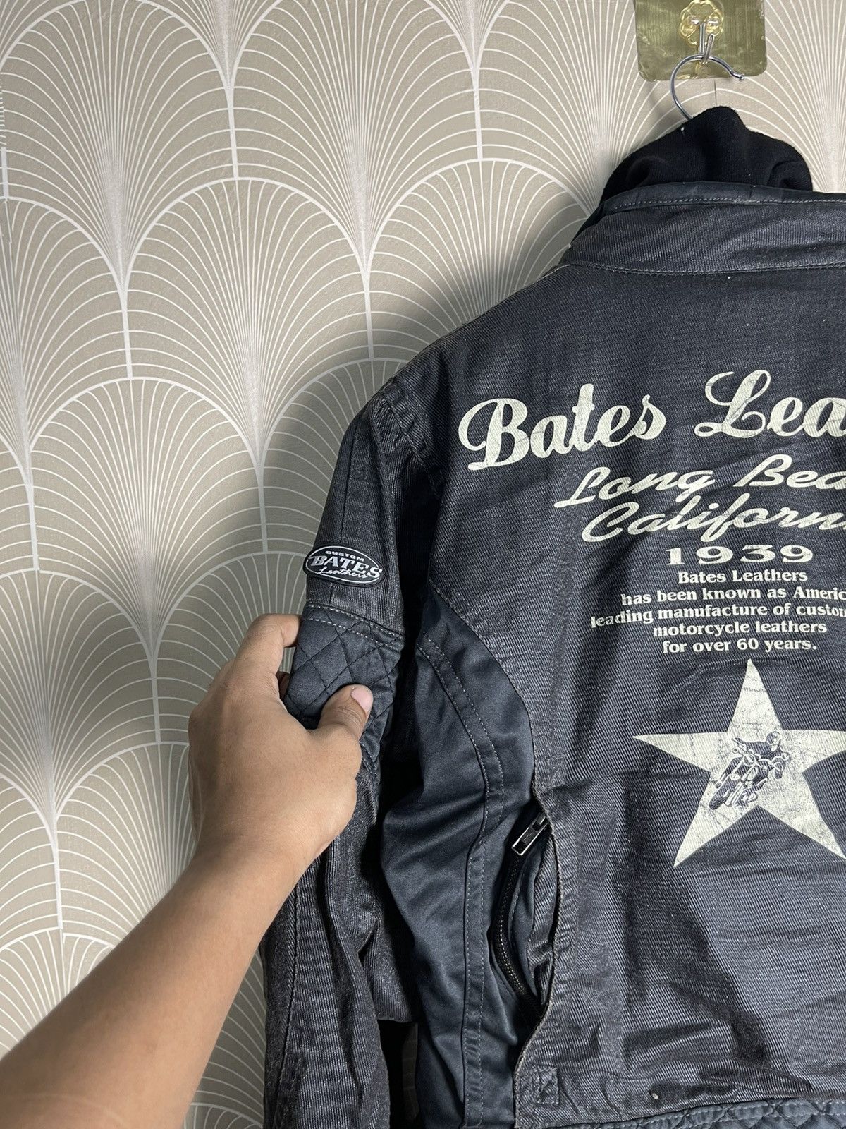 Bates Hats × Vanson Leathers VINTAGE BATES LEATHERS BIKER JACKET DOUBLE LAYER Size US M / EU 48-50 / 2 - 18 Thumbnail