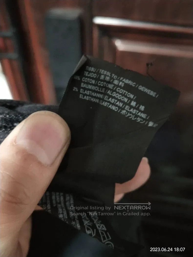 Yves Saint Laurent SLP Distressed Black Denim Jeans. Size US 30 / EU 46 - 6 Thumbnail