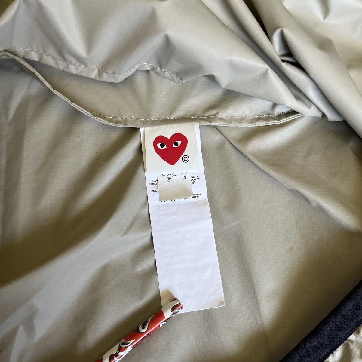 Comme des Garcons PLAY × K-Way Comme des Garcons Play K Way Full Zip Packable Jacket Beige Size US XXL / EU 58 / 5 - 11 Thumbnail
