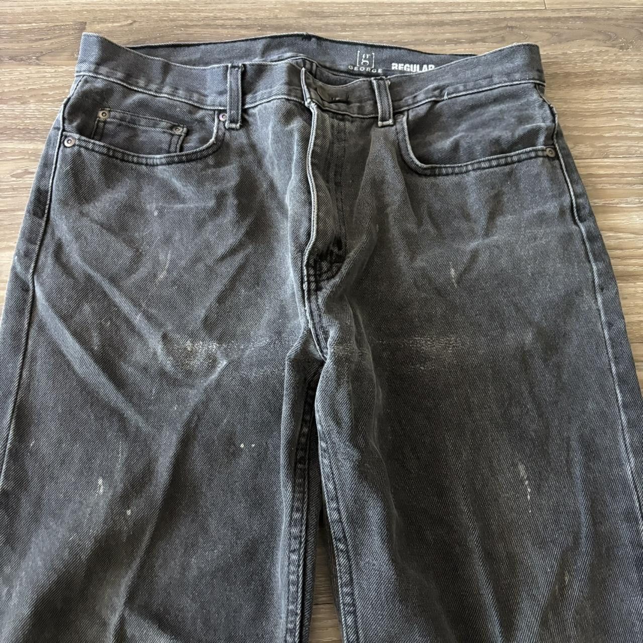 Vintage Crazy Vintage Y2K/2000s Grunge Faded Black Denim Jeans! 34x27 Size US 34 / EU 50 - 4 Thumbnail