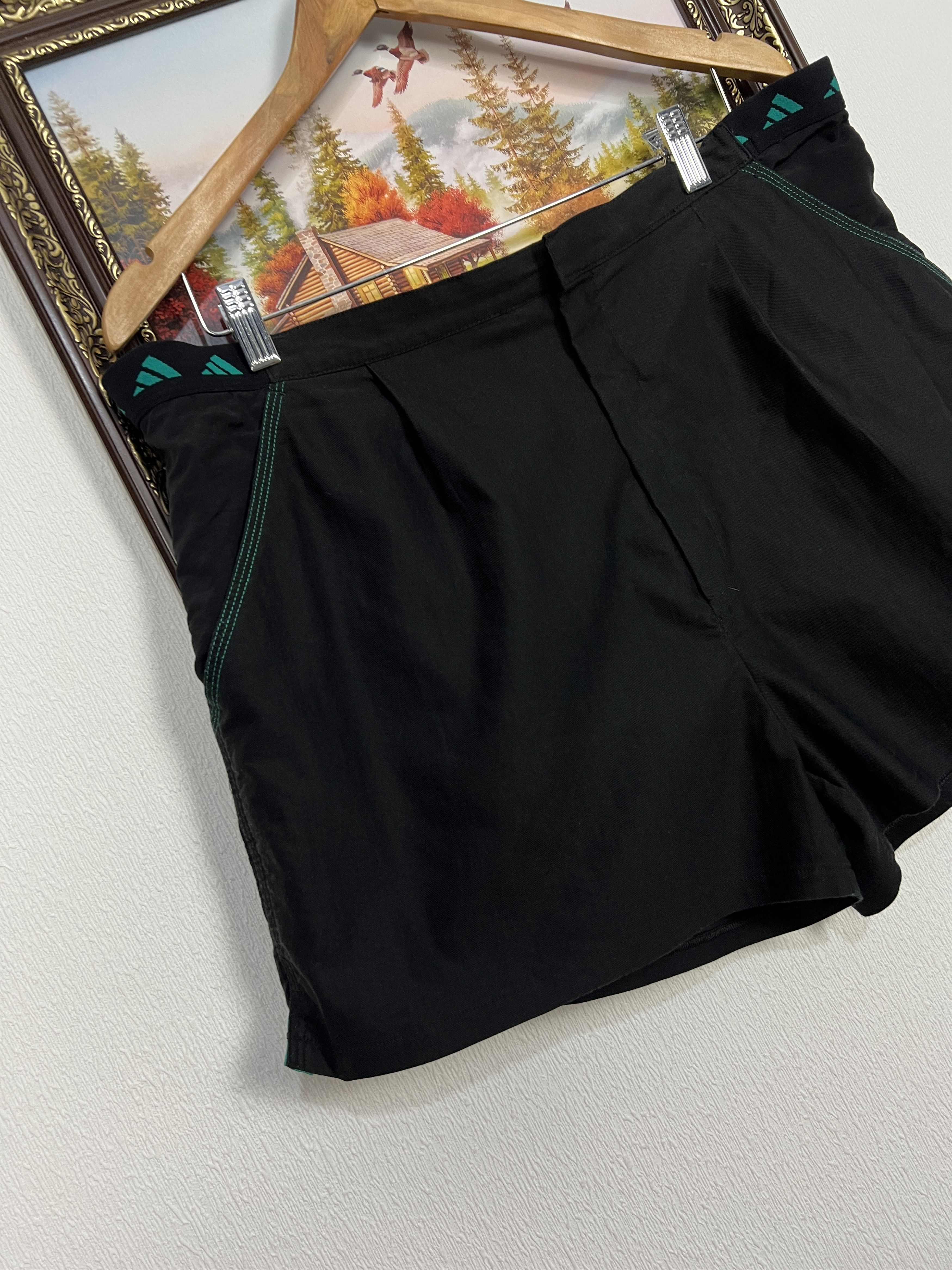Adidas Vintage 90's Originals Black Tennis Athletic Shorts Rare Size US 36 / EU 52 - 3 Thumbnail