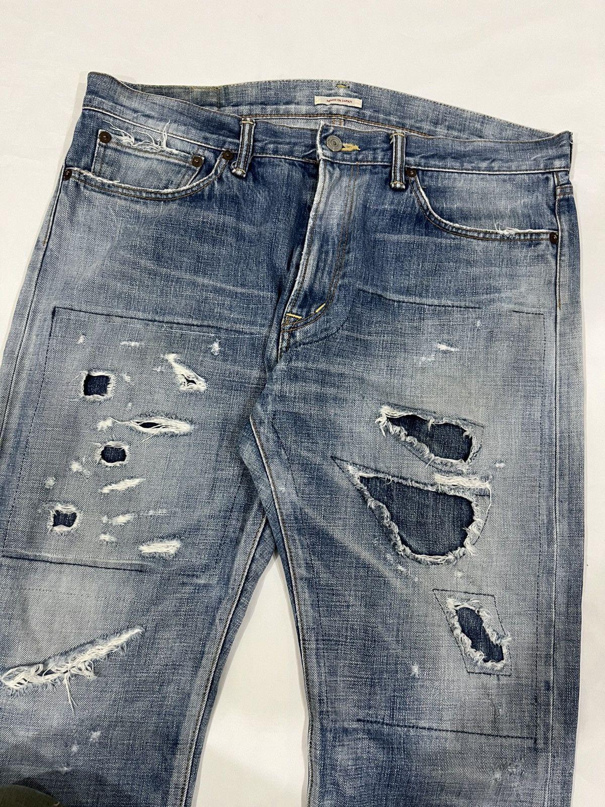 Eternal Vintage Eternal Japan Crops Distress Patchwork Jeans Size 36 Size US 36 / EU 52 - 11 Thumbnail