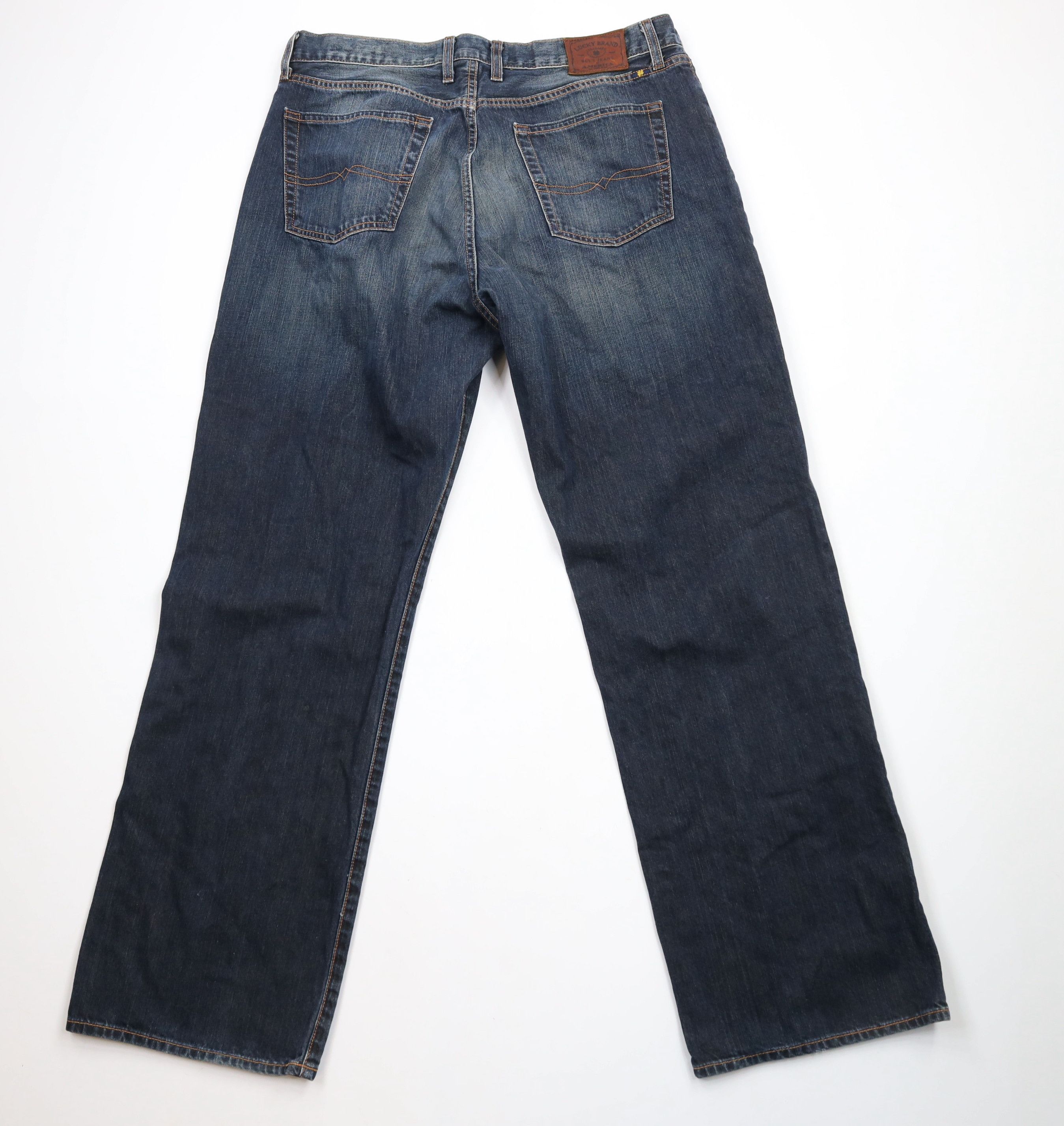 Lucky Brand × Vintage Vintage Lucky Brand Relaxed Straight Leg Denim Jeans Blue Size US 36 / EU 52 - 9 Thumbnail