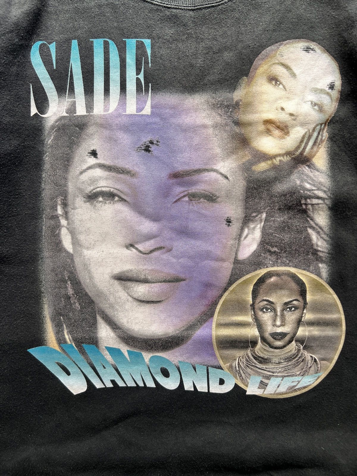 Band Tees × Vintage Vtg Sade Diamond Life Black Sweater Size US L / EU 52-54 / 3 - 3 Thumbnail