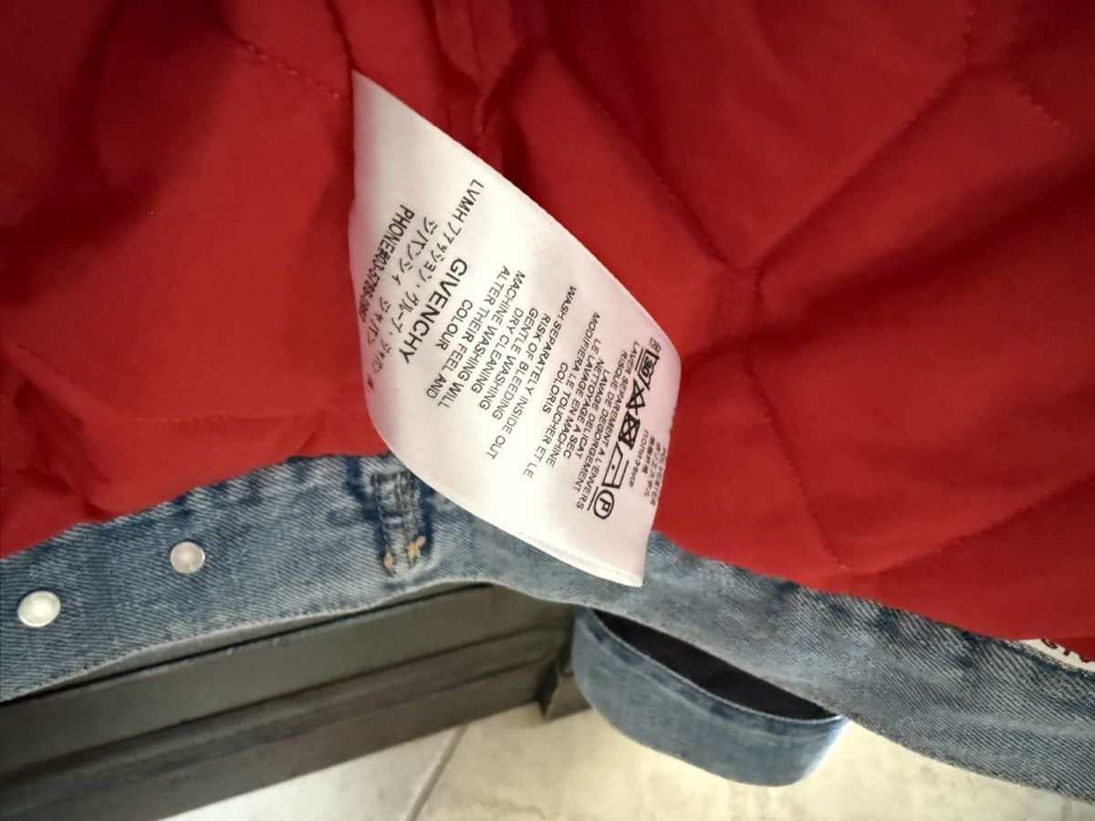 Givenchy Givenchy FW16 Hybrid Distressed Denim Jacket Quilted Sleeves Size US XL / EU 56 / 4 - 4 Thumbnail