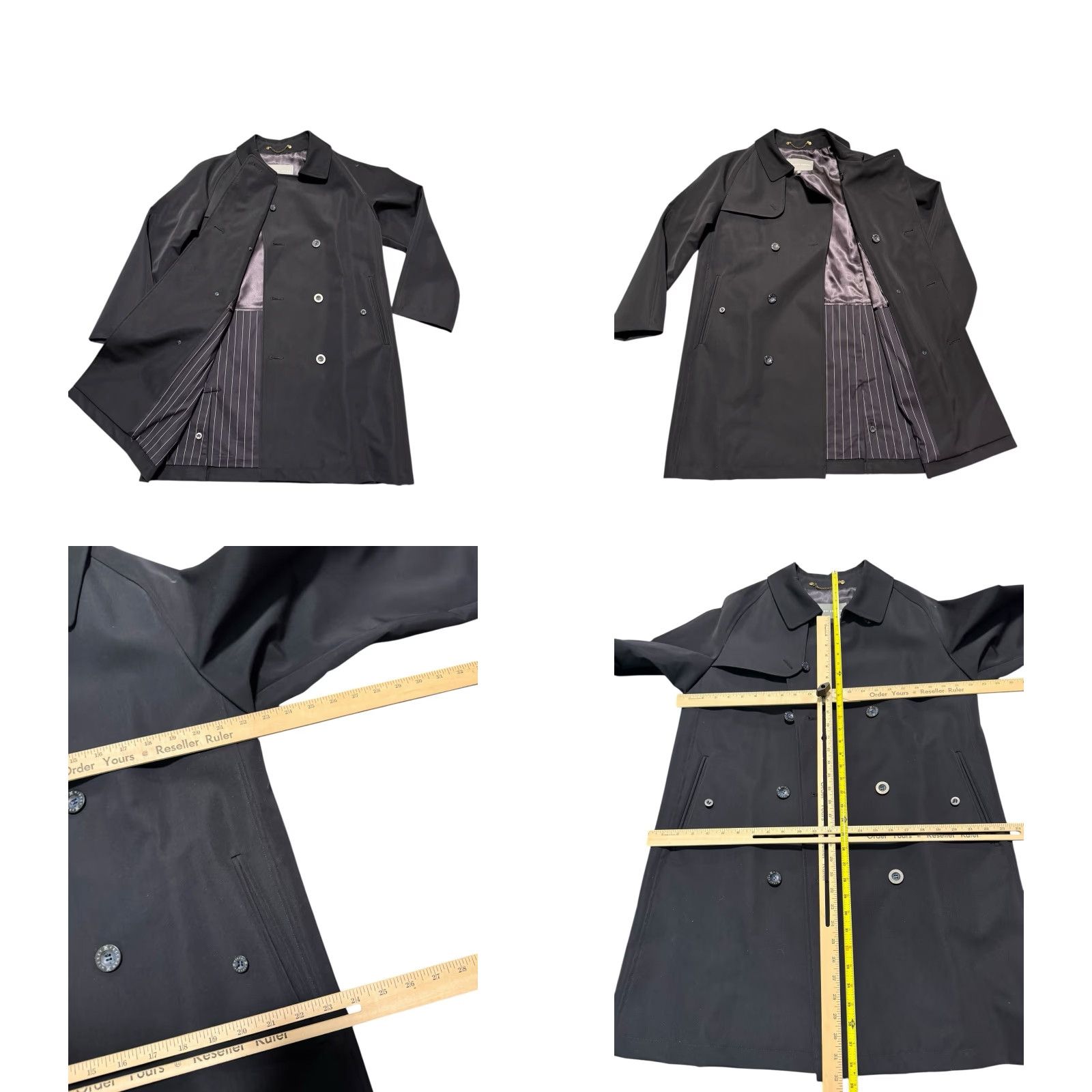 Vintage Hickey Freeman Double Breasted Trench Coat Black Wool Blend Men’s Medium Raglan Jacket/Coat Size US M / EU 48-50 / 2 - 10 Thumbnail