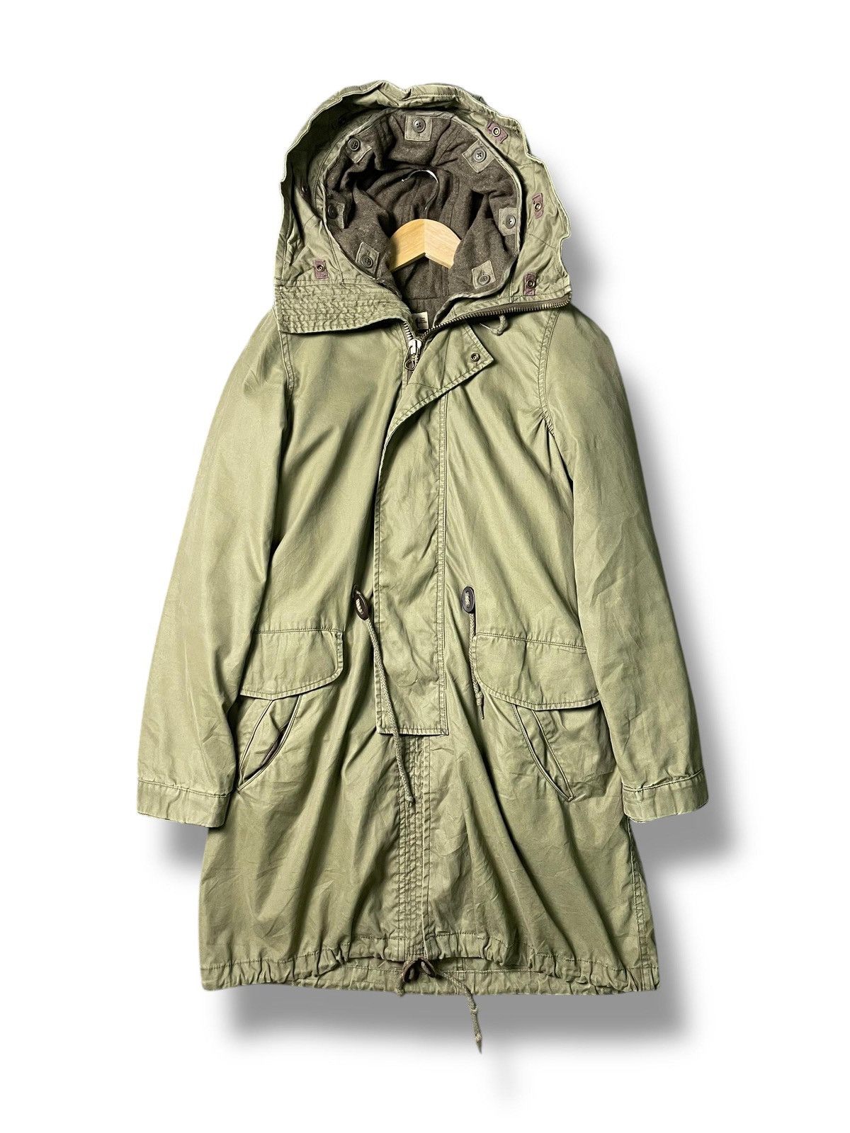 Japanese Brand Thee Dots Turquoise Parka Jacket (4) Size US M / EU 48-50 / 2 - 1 Thumbnail