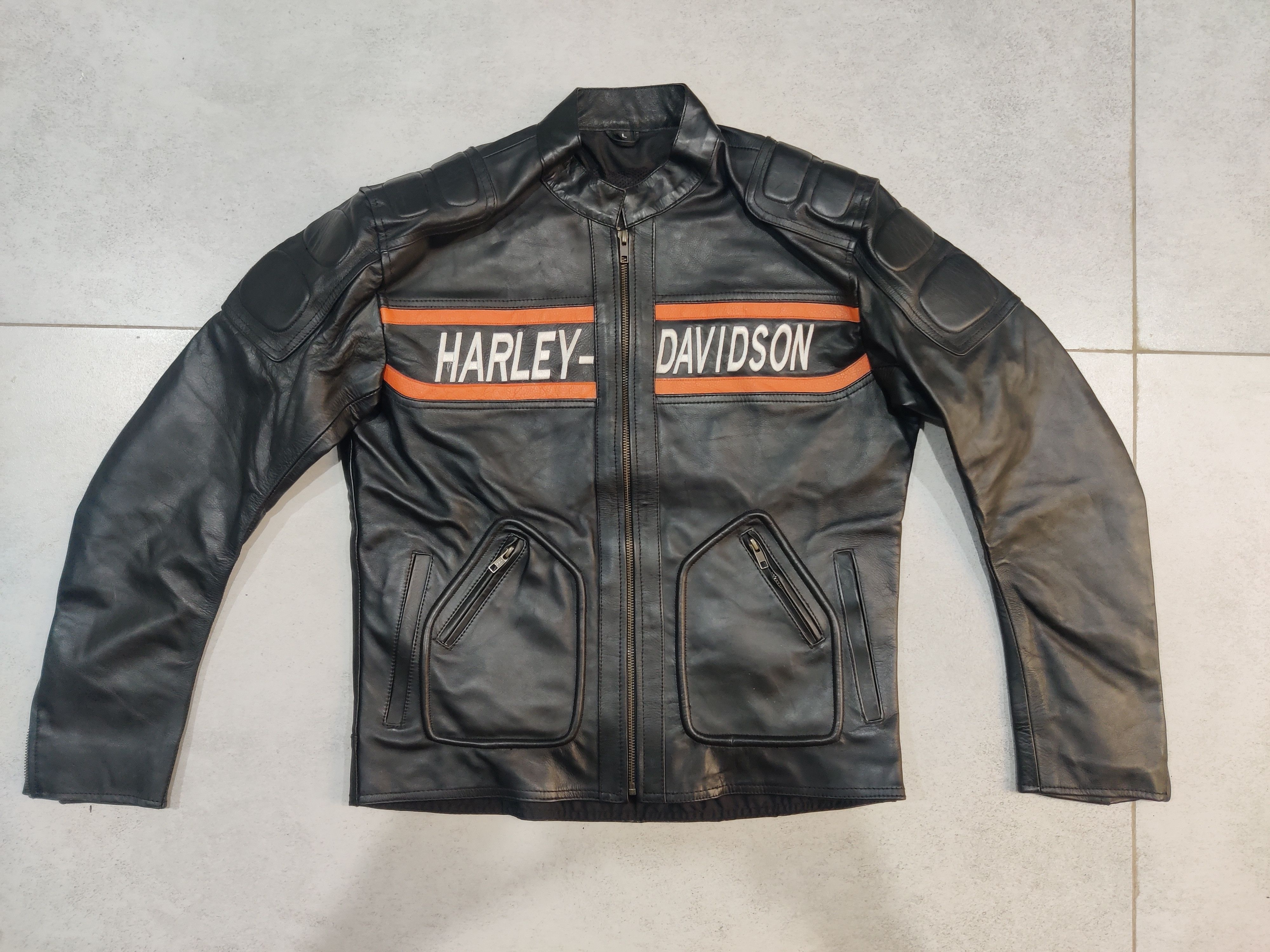 Harley Davidson Harley Davidson Vintage Leather Jacket Size US L / EU 52-54 / 3 - 1 Thumbnail