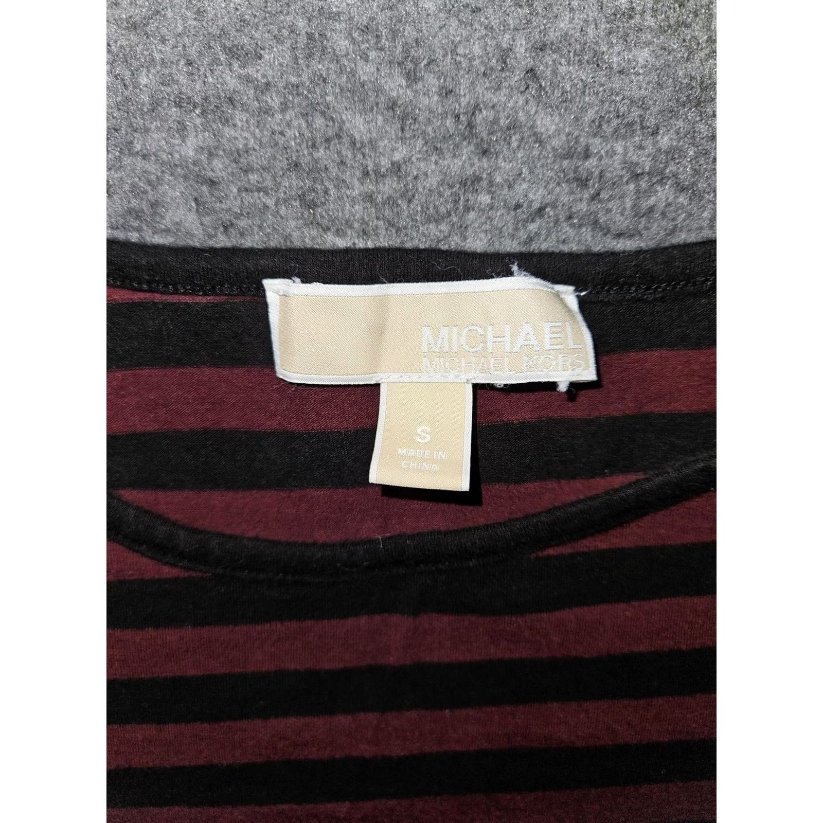 Michael Kors Michael Kors Shirt Womens Small Striped Long Sleeve Zipper Tunic Top Size S / US 4 / IT 40 - 5 Thumbnail