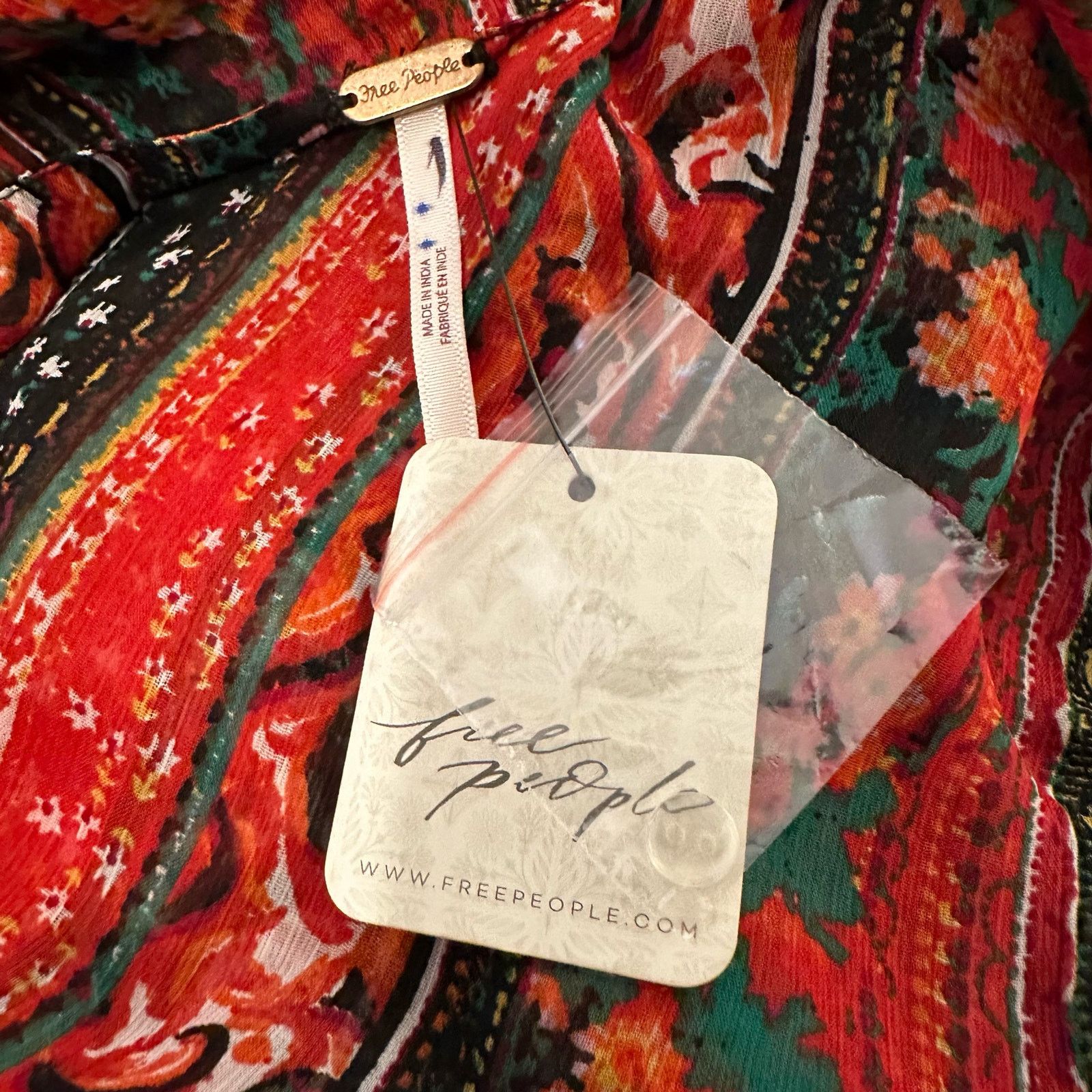 Free People Free People Magic Hour Sheer Floral Wrap Tunic Top Small Size S / US 4 / IT 40 - 7 Thumbnail