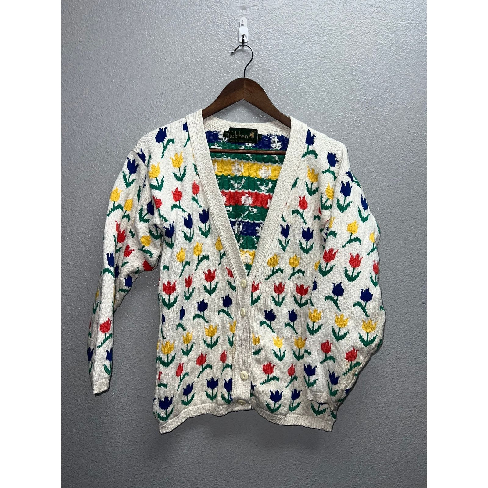 Vintage Womens Tulchan Vintage Sweater Roses Rose Flower VTG Medium Size M / US 6-8 / IT 42-44 - 1 Thumbnail