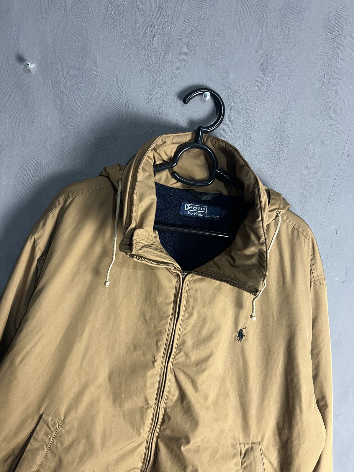 Polo Ralph Lauren Polo Ralph Lauren Jacket XL Navy Fleece linedFull Zip Hooded Size US L / EU 52-54 / 3 - 3 Thumbnail