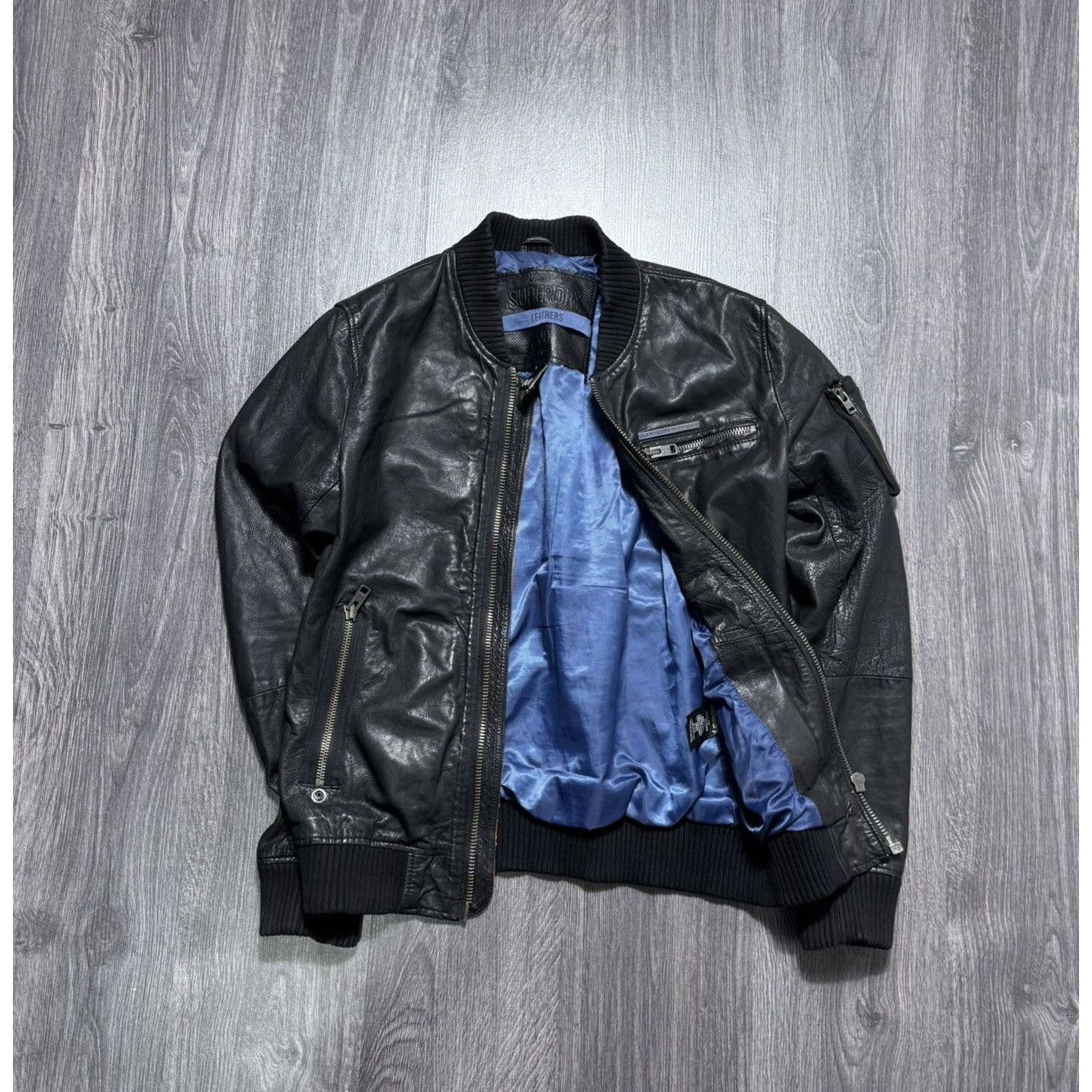 Japanese Brand × Superdry Superdry Japan men’s Real Leather Aviator Jacket Size US M / EU 48-50 / 2 - 8 Thumbnail