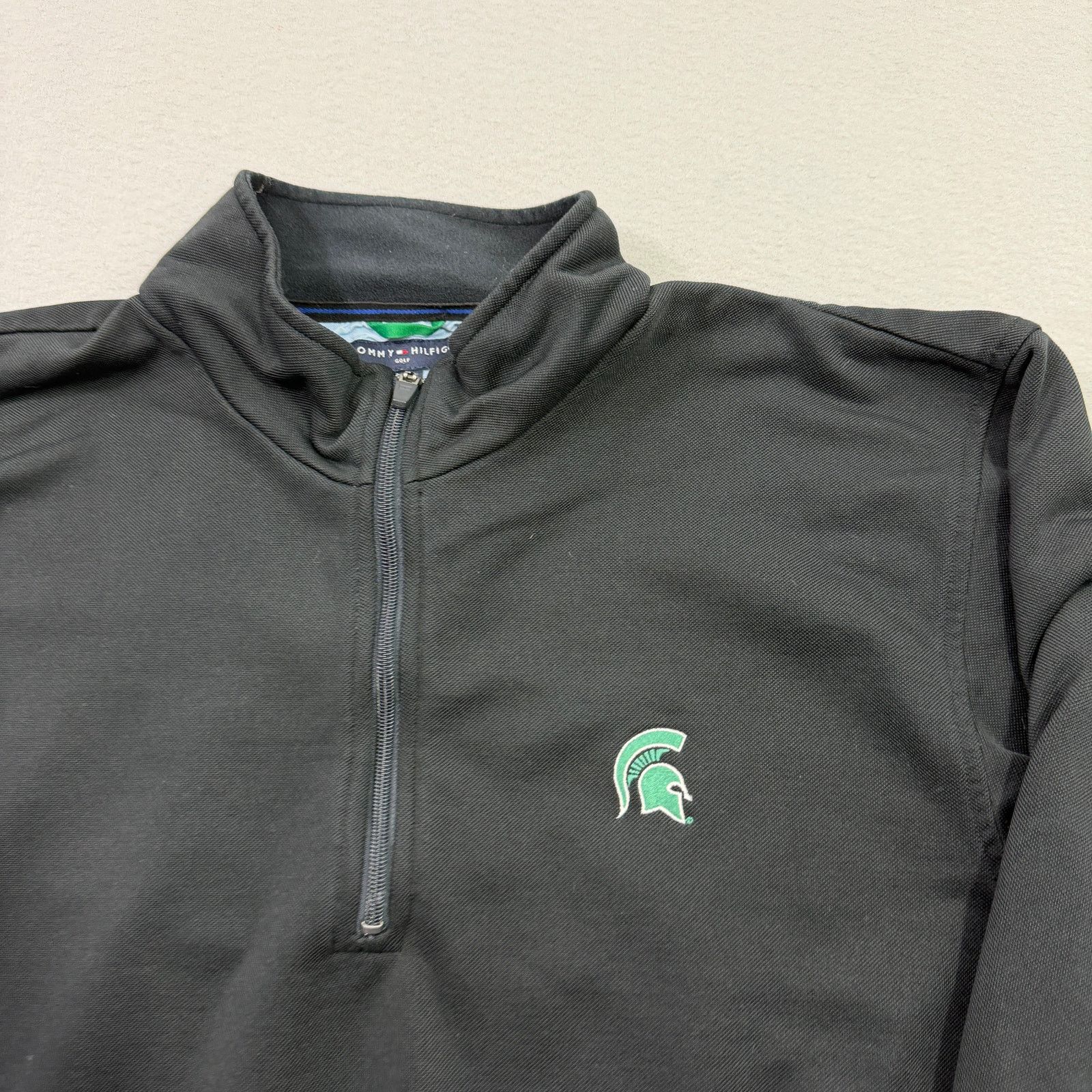 Tommy Hilfiger Tommy Hilfiger Michigan State Spartans Quarter Zip Men's 3XL Size US XXL / EU 58 / 5 - 3 Thumbnail