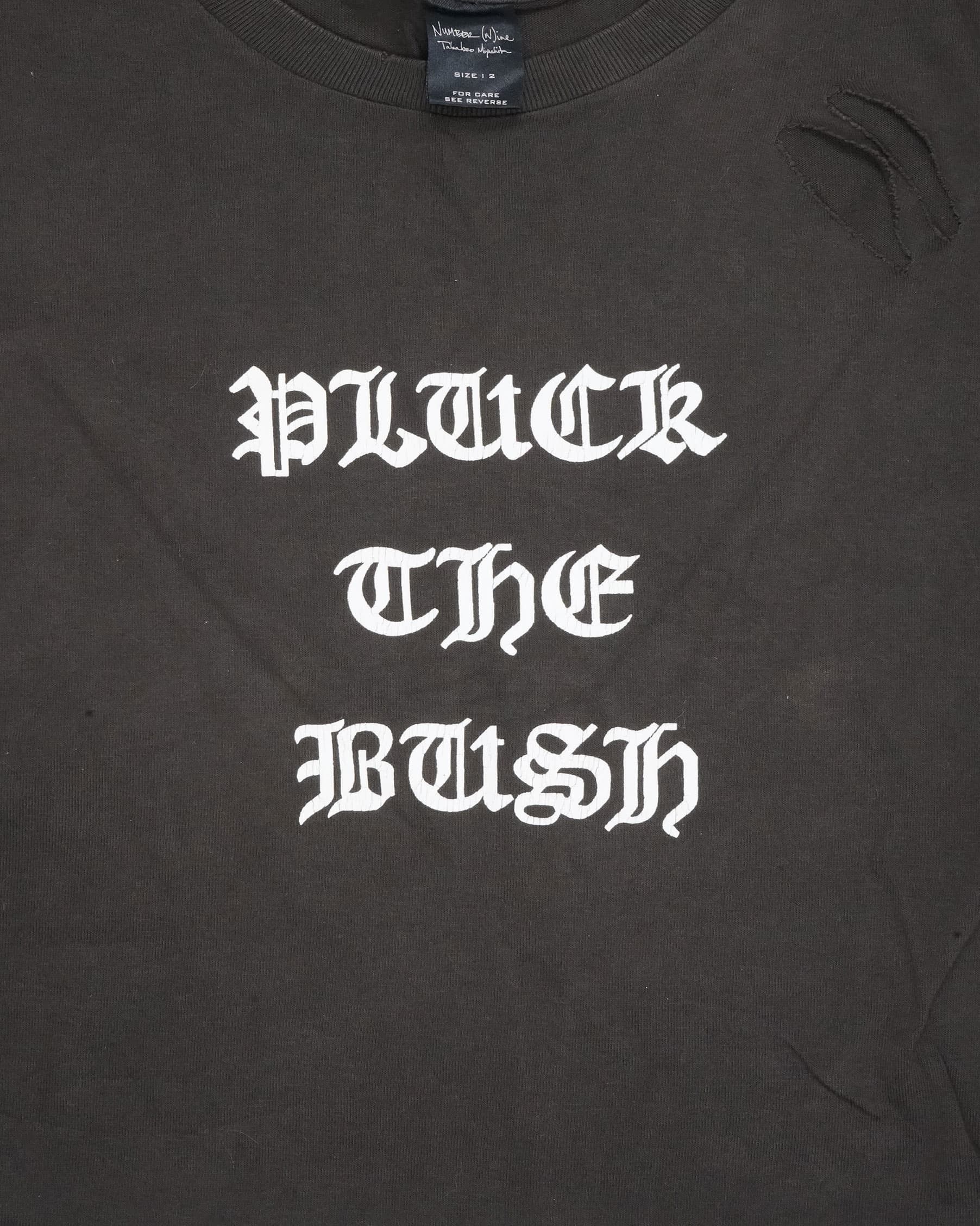Number (N)ine Number (N)ine "Pluck The Bush" Tee - AW04 Size US M / EU 48-50 / 2 - 5 Thumbnail