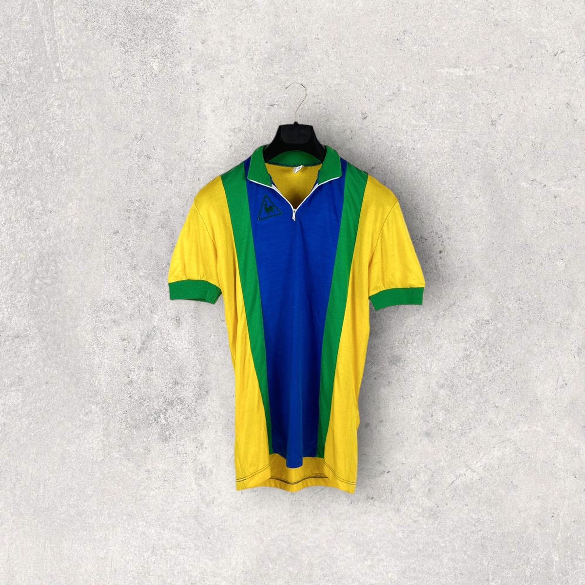 Le Coq Sportif × Vintage Vintage 60s 70s Le Coq Sportif Cotton Cycling Jersey France Size US M / EU 48-50 / 2 - 1 Thumbnail