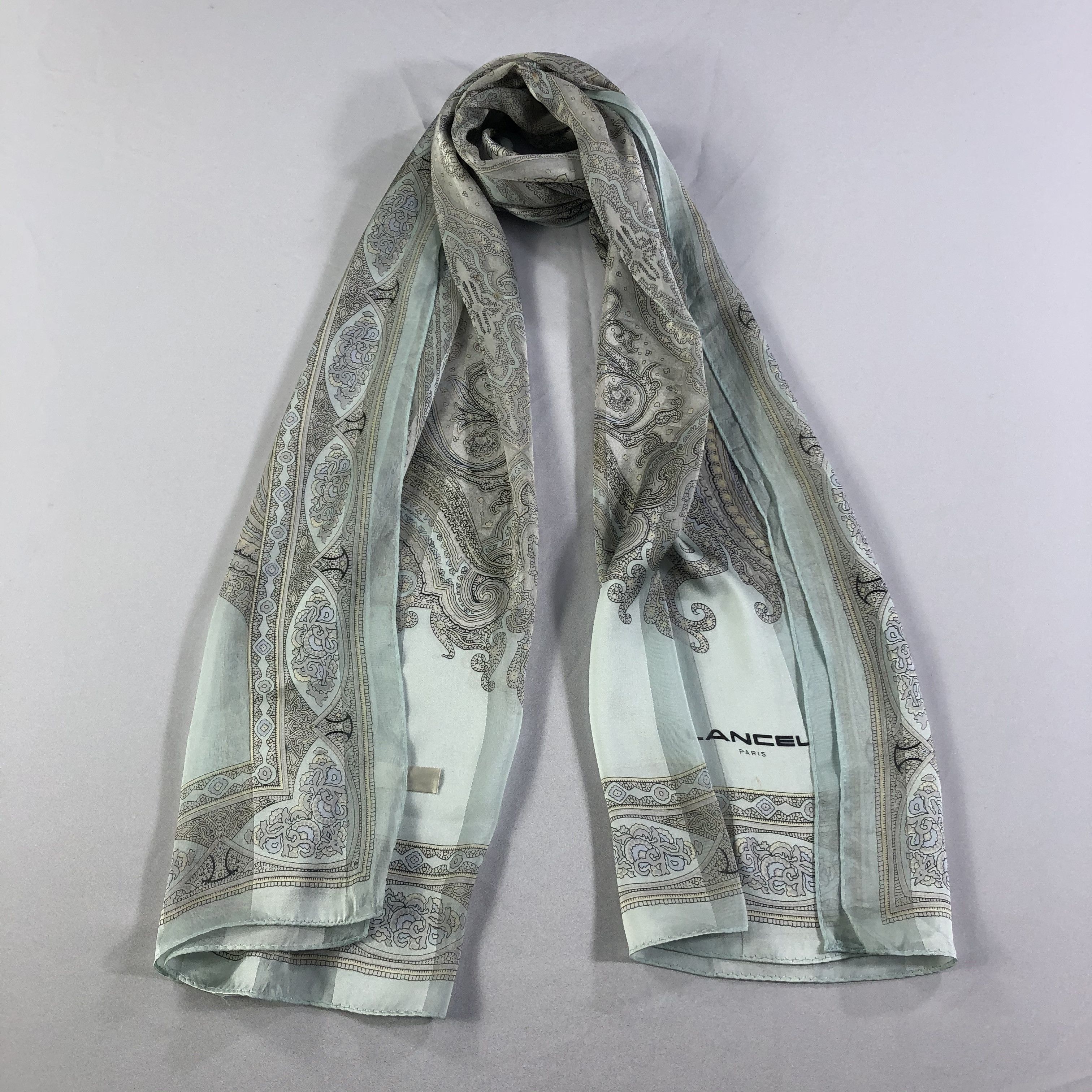 Lancel × Vintage Vintage Lancel Silk Scarf Size ONE SIZE - 2 Thumbnail