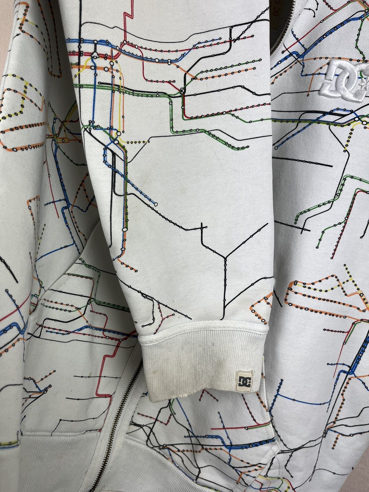 DC DC Shoes Spec Op Subway Map All Over Print Full Zip Hoodie Size US XXL / EU 58 / 5 - 10 Thumbnail