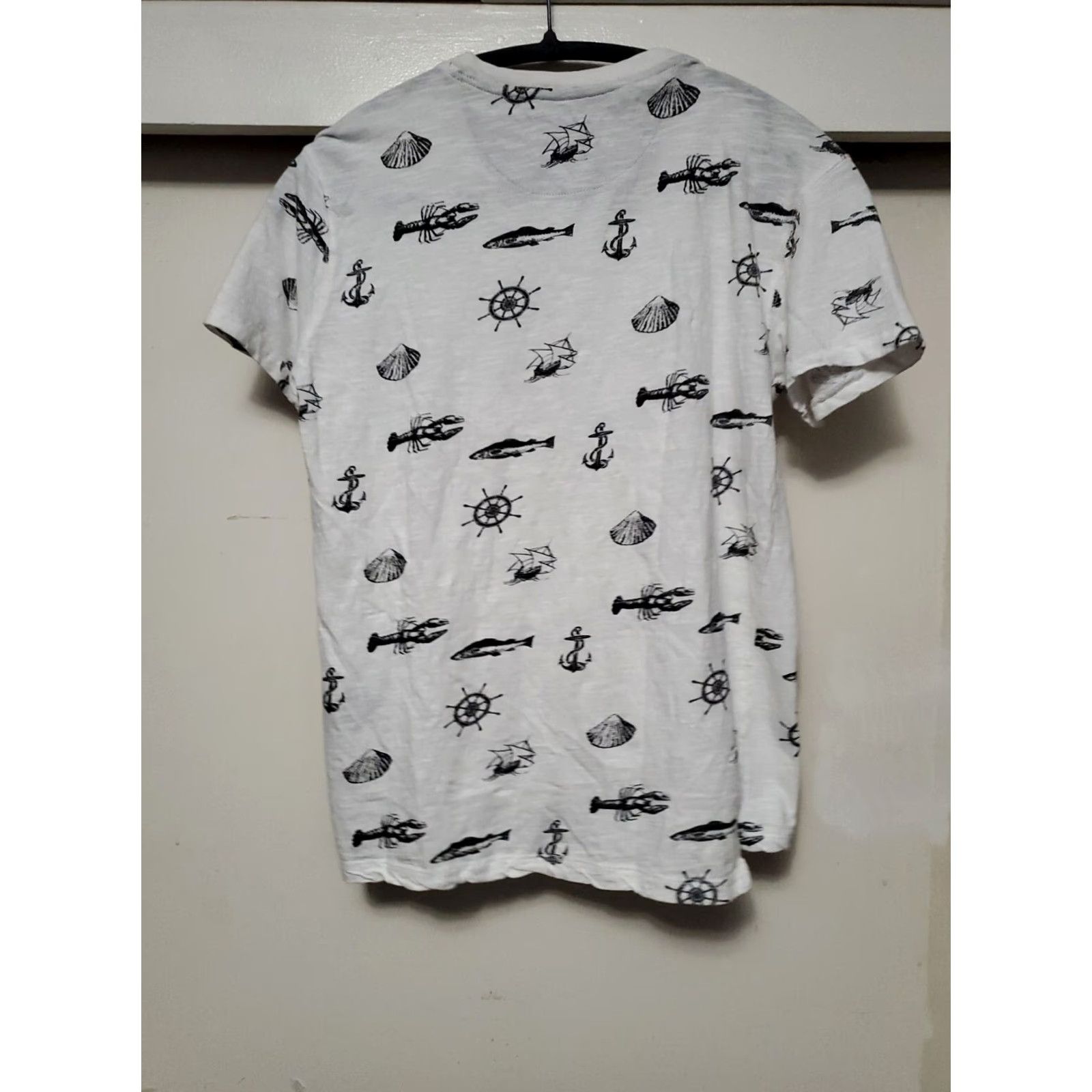 Nautica Ditch Plains Nautical Short Sleeve Shirt M White Unisex Adults Graphic Print Size M Size US M / EU 48-50 / 2 - 5 Thumbnail