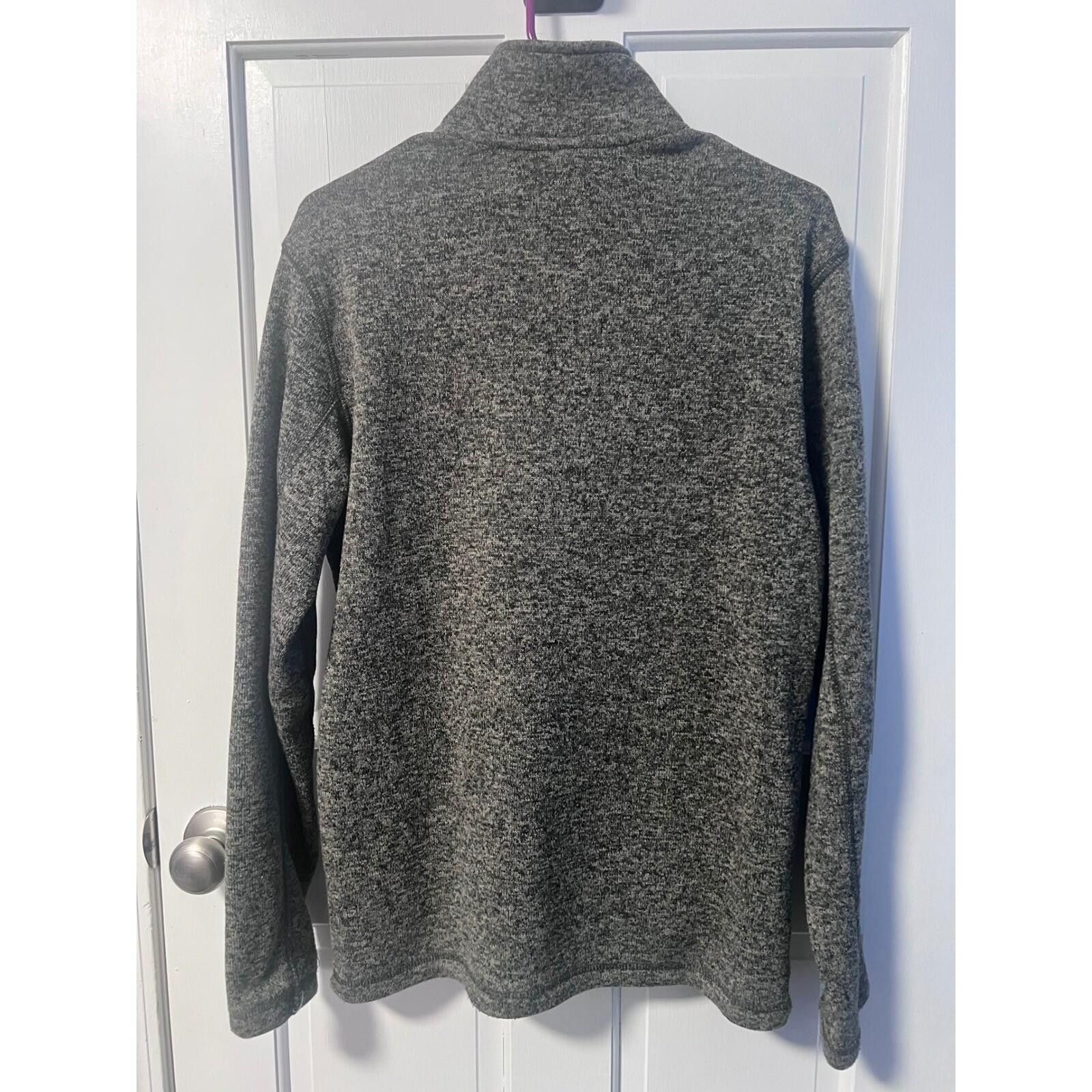 Eddie Bauer Eddie Bauer Fleece Jacket Mens S Gray Full Zip Marled Knit Size US S / EU 44-46 / 1 - 4 Thumbnail