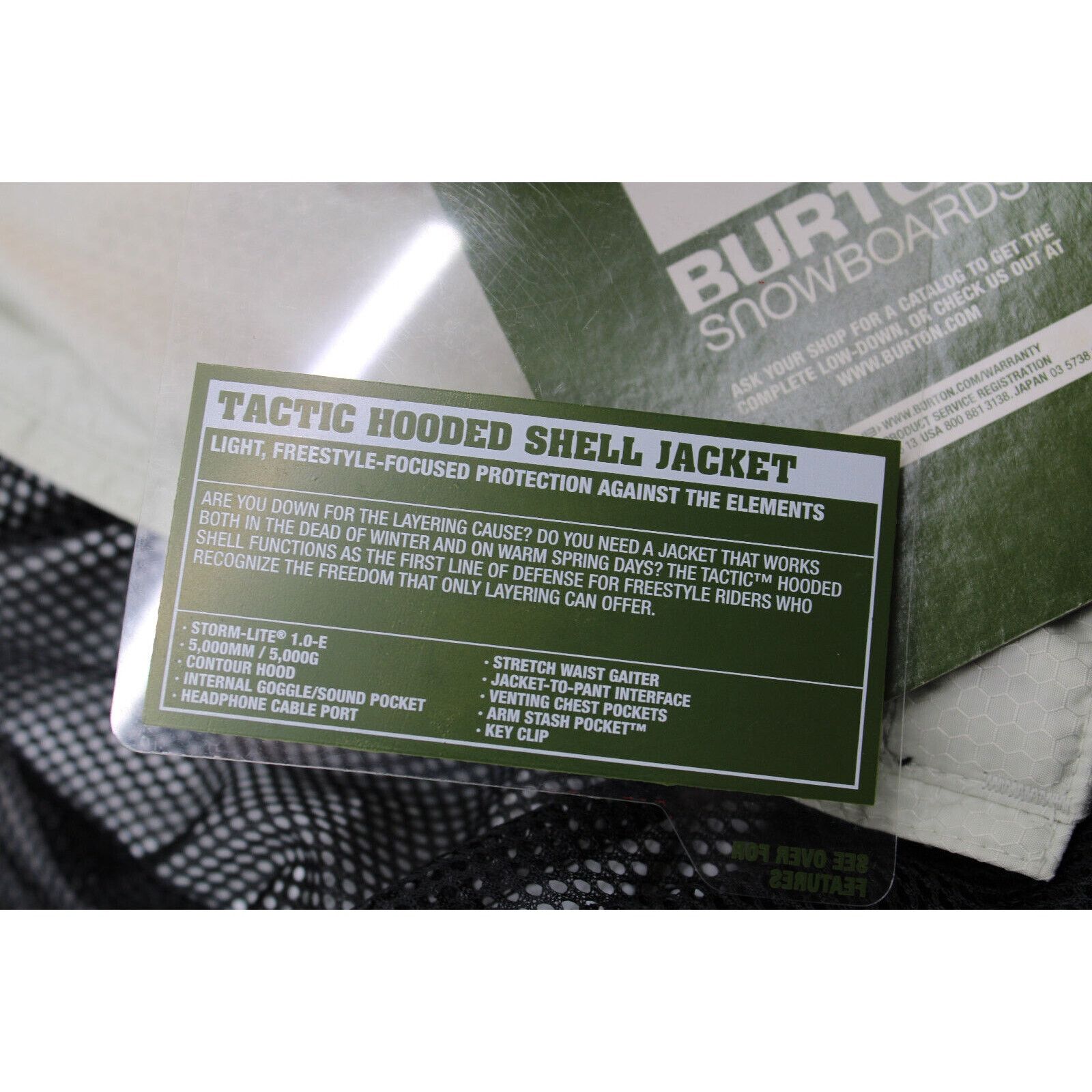 Burton New TACTIC BURTON SNOWBOARD Outerwear Yellow Hood Jacket XS Size US XS / EU 42 / 0 - 12 Thumbnail