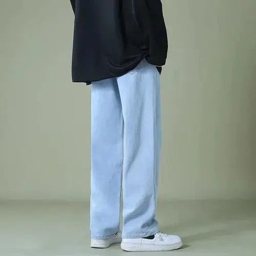 Vintage Straight Leg Vintage-Style Light Blue Denim Jeans Size US 31 - 2 Thumbnail