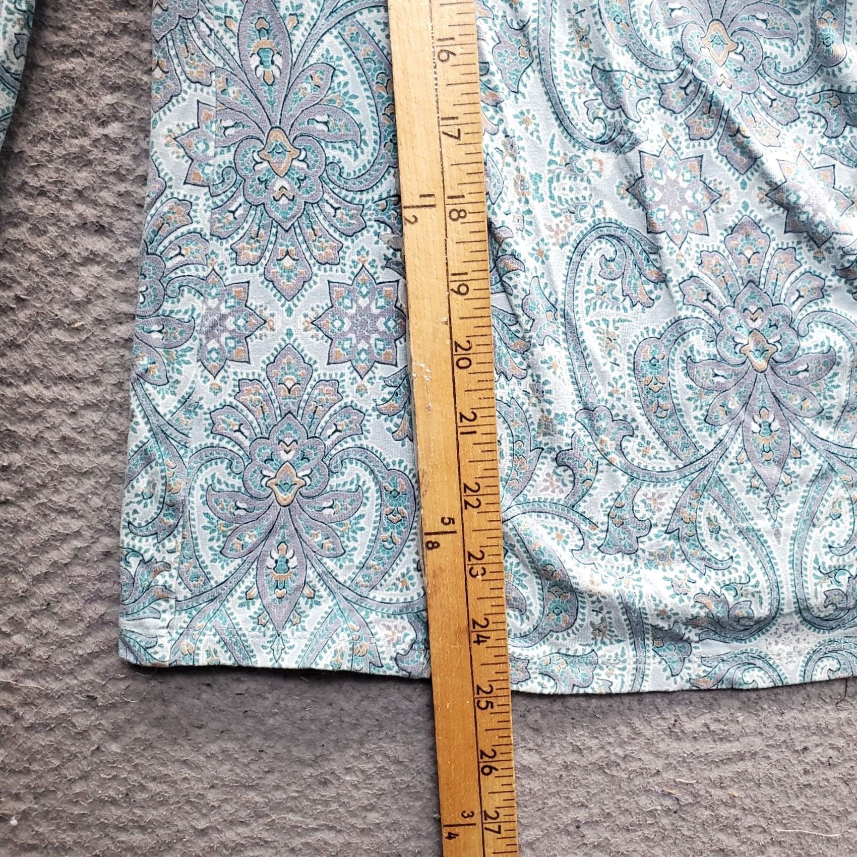 Talbots Talbots Crossover Top Womens Size S multicolor Paisley Stretch V-Neck Size S / US 4 / IT 40 - 3 Thumbnail