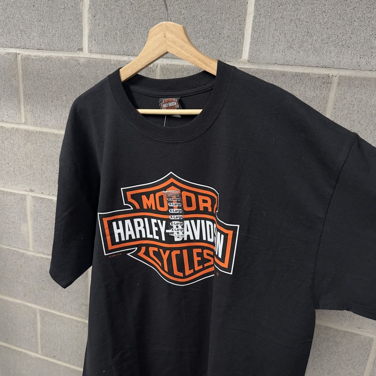 Harley Davidson Vintage Harley Davidson Big Logo Shirt Biker WCC Size US XL / EU 56 / 4 - 4 Thumbnail