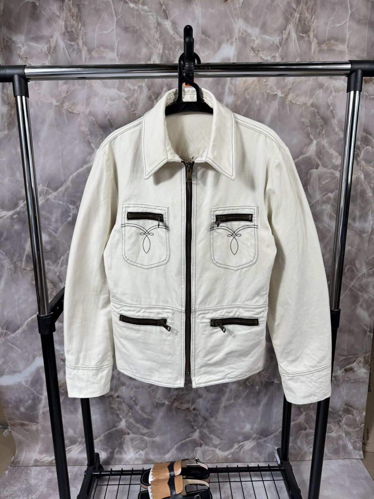 Gucci Vintage Gucci Western Mens Denim Jacket Size US M / EU 48-50 / 2 - 1 Thumbnail