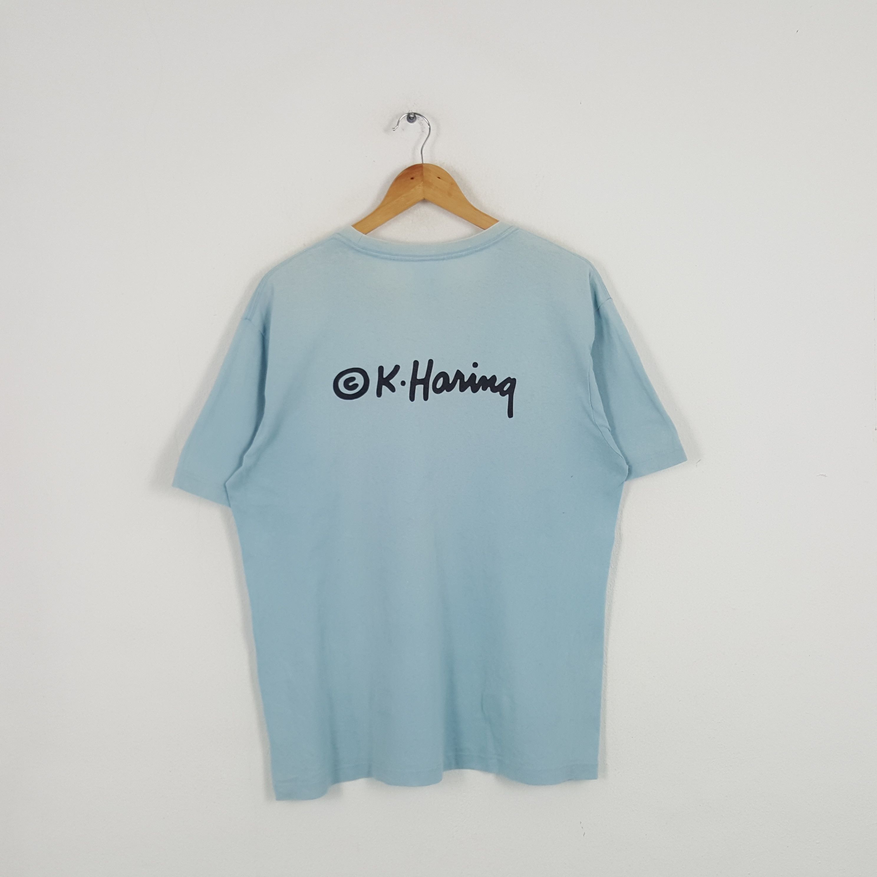 Japanese Brand × Keith Haring × Vintage Vintage Keith Haring American Artists Tshirt Size US L / EU 52-54 / 3 - 3 Thumbnail