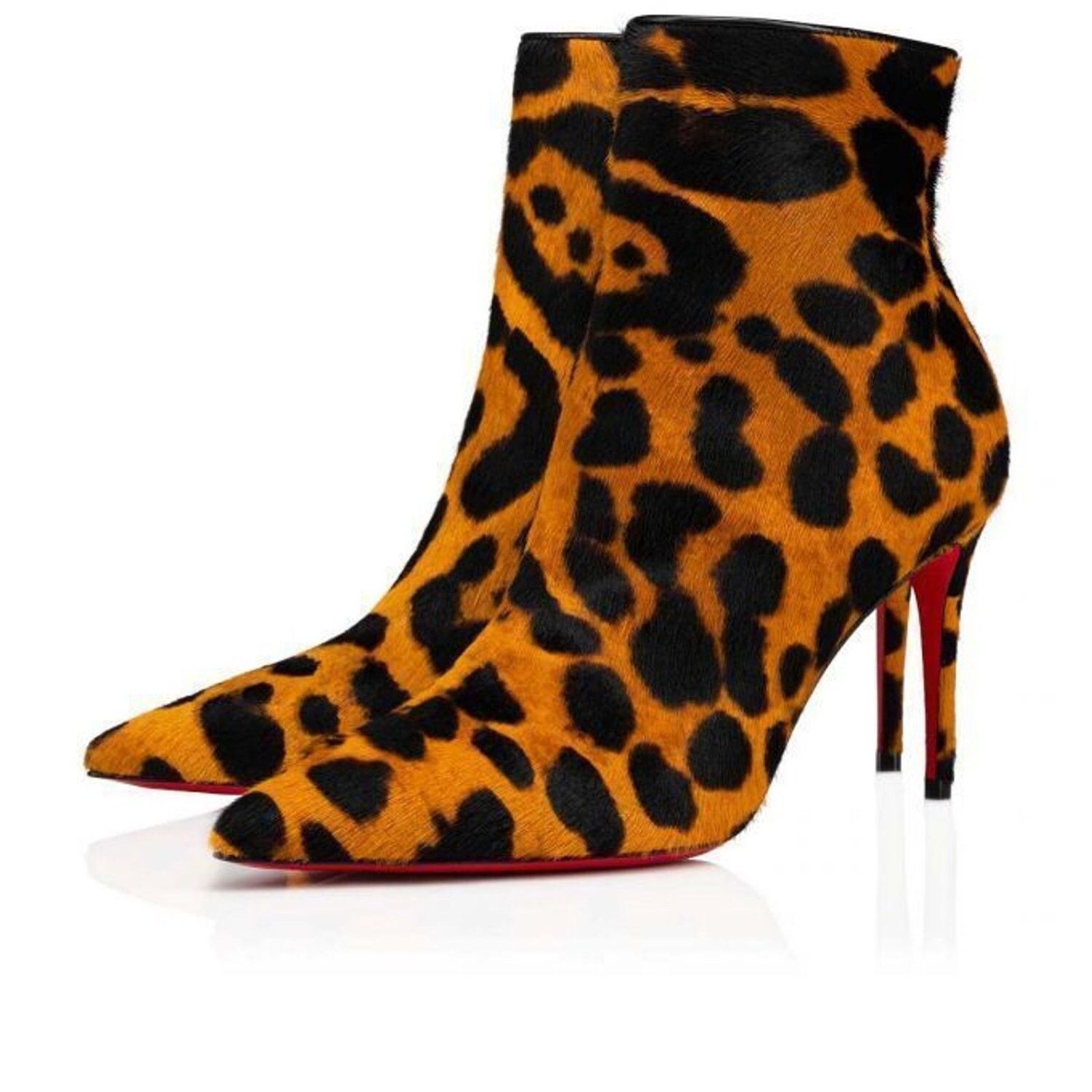 Christian Louboutin So Kate Booty 85 Black Spicy Leopard