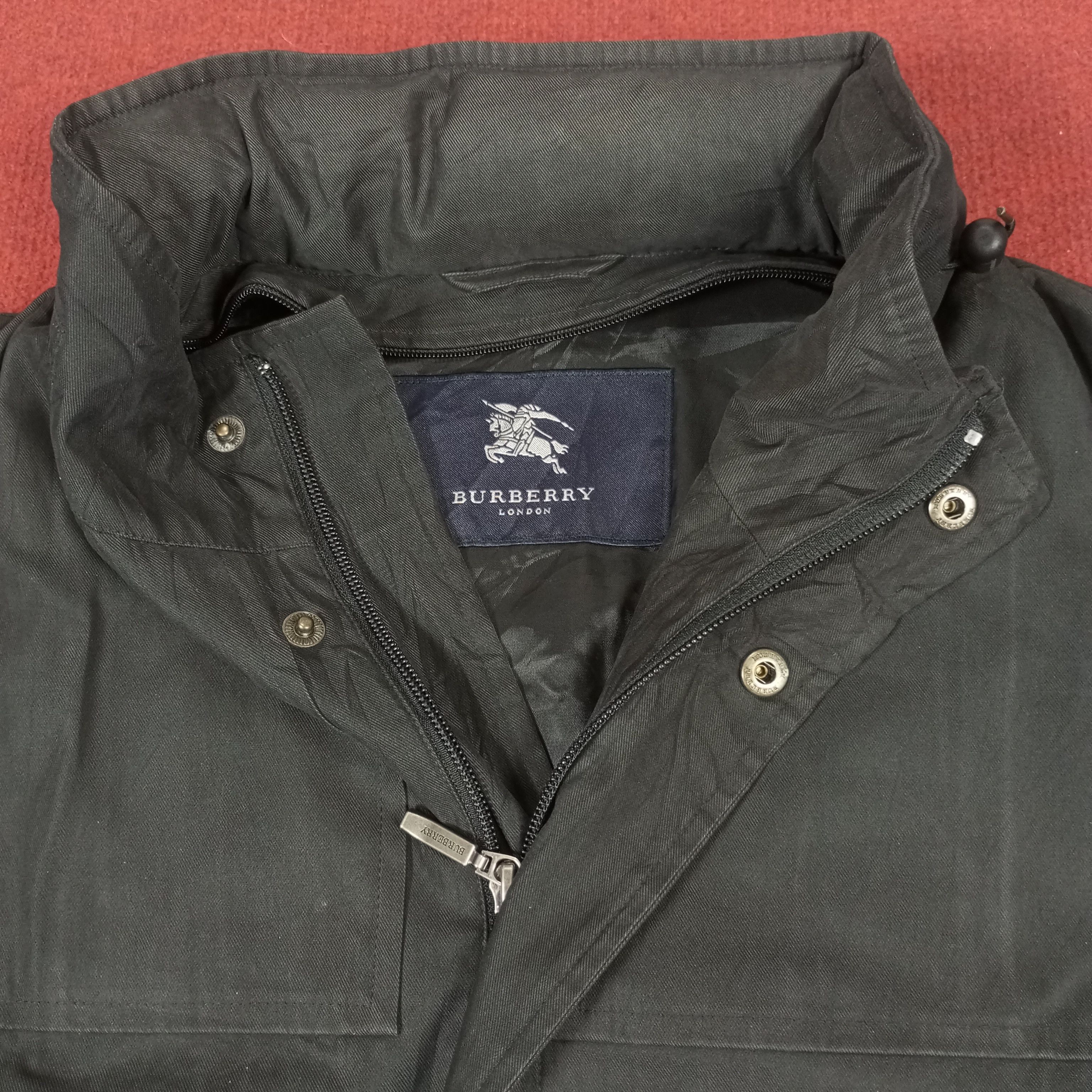 Burberry × Vintage Burberry London Winter Style Custom Art Trench Long Jacket Size US XL / EU 56 / 4 - 5 Thumbnail