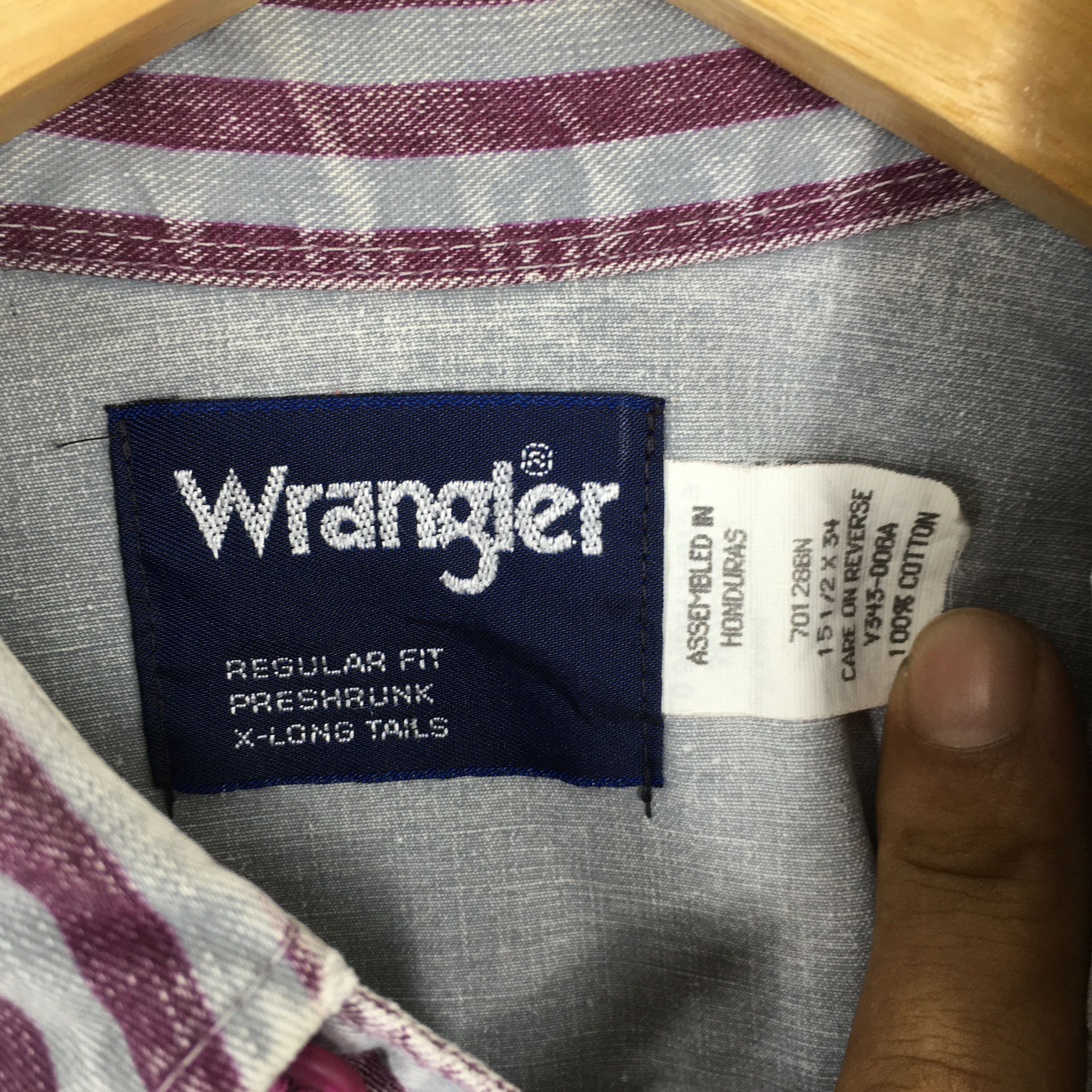 Wrangler Vintage Wrangler Vertical Striped Western Shirt Medium Size US M / EU 48-50 / 2 - 6 Thumbnail