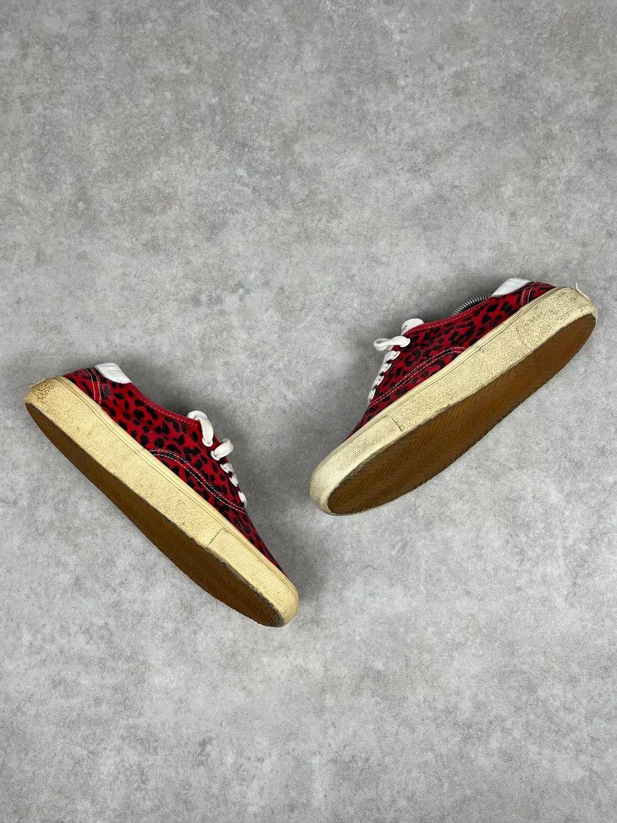 Saint Laurent Paris Saint Laurent Red & Black Leopard LA Sneakers Size US 8 / EU 41 - 5 Thumbnail